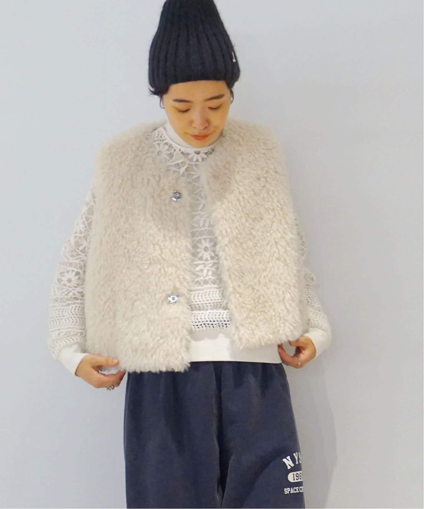 カーリーショートベスト（ベスト）｜journal standard luxe