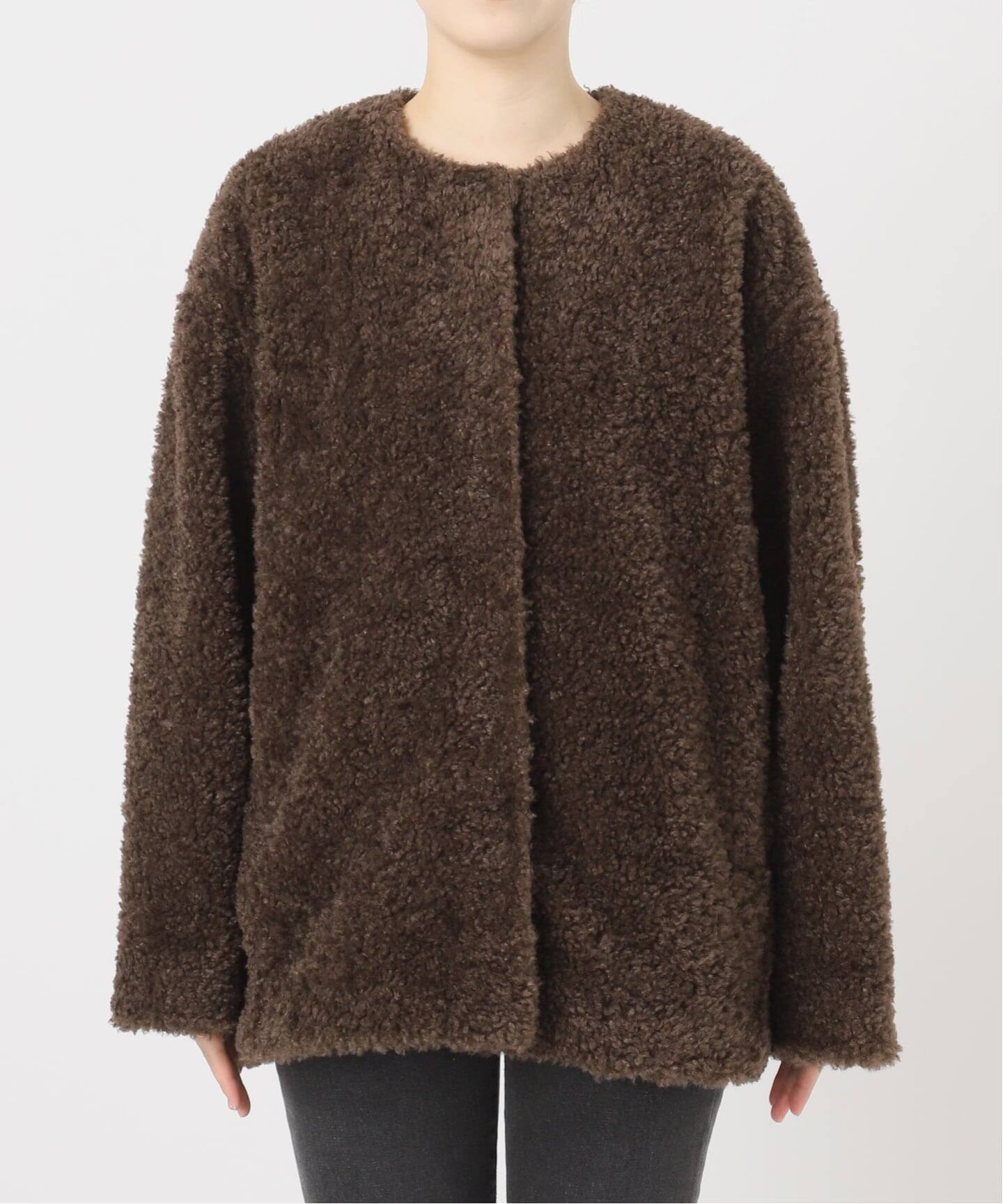 追加》ボアカラーレスジャケット（ボア・フリース）｜JOURNAL STANDARD