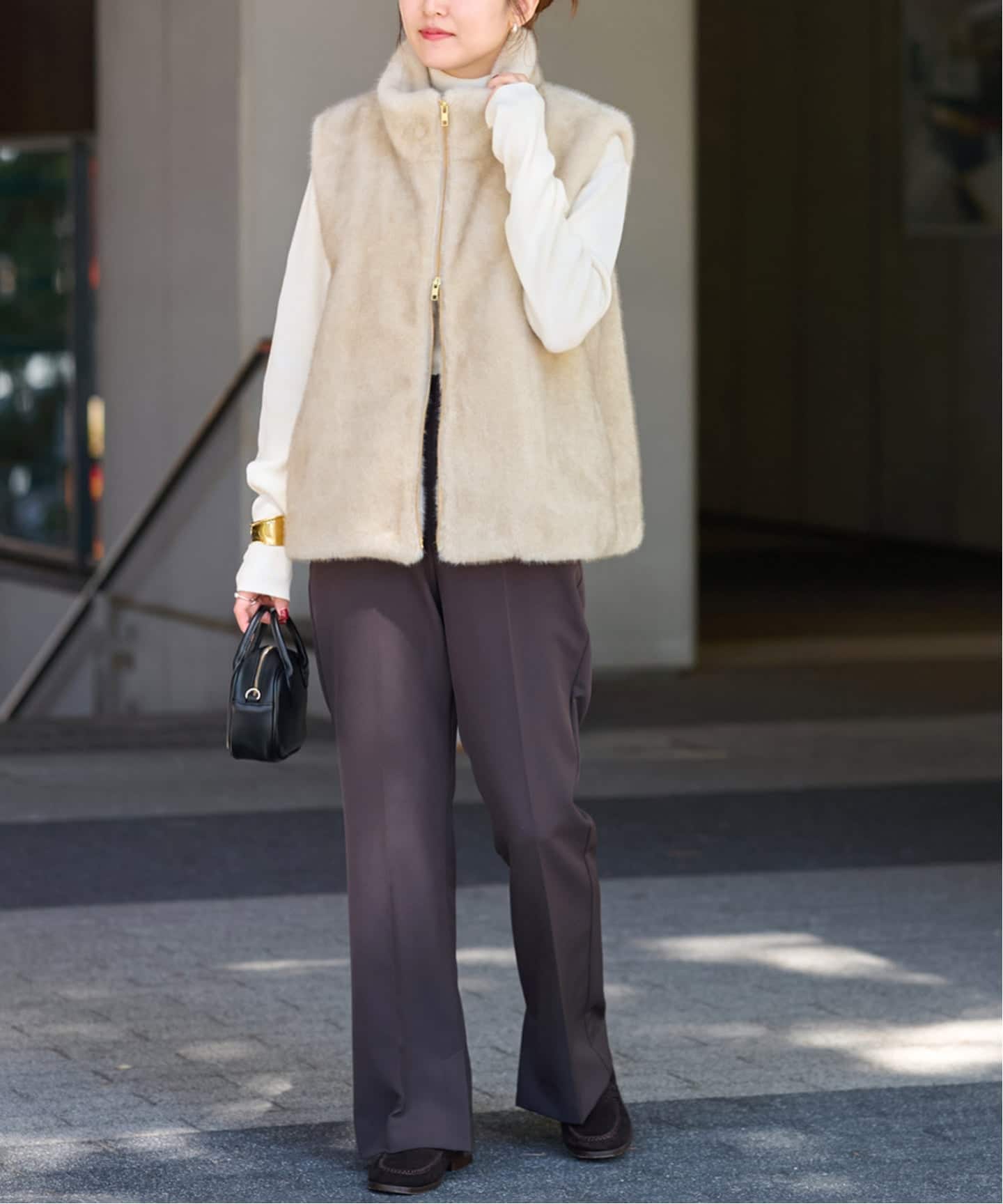 スタンドカラーファーベスト（ベスト）｜JOURNAL STANDARD relume