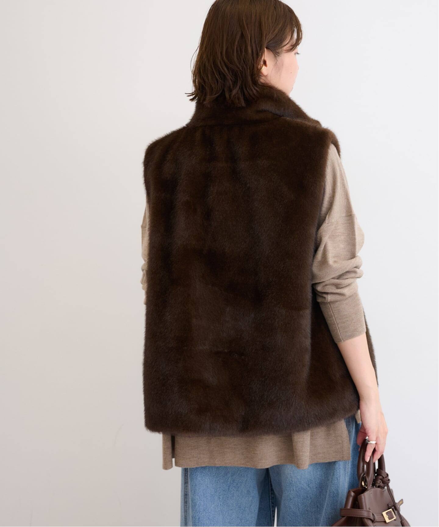 スタンドカラーファーベスト（ベスト）｜JOURNAL STANDARD relume