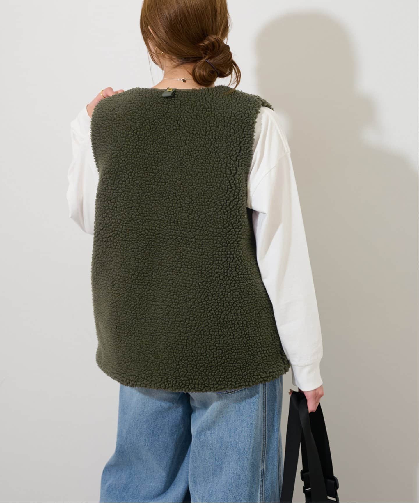 追加》【BARBOUR/バブアー】DULSIE LINER：ボアベスト（ベスト