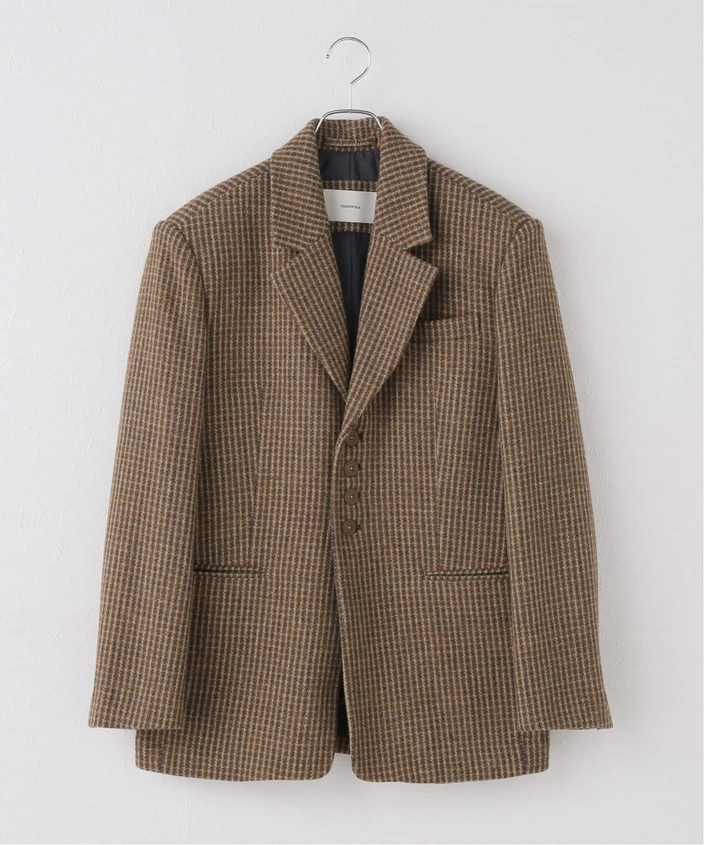 TODAYFUL/トゥデイフル】 Wool100% Check Jacket（テーラード