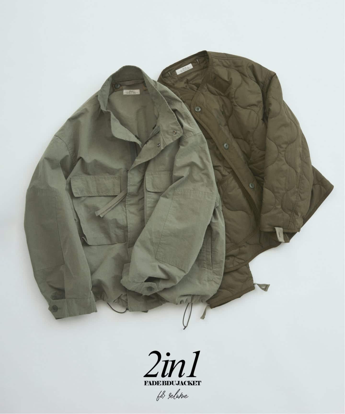 3WAYフェード BDU ジャケット / ライナー付き（ミリタリー）｜JOURNAL