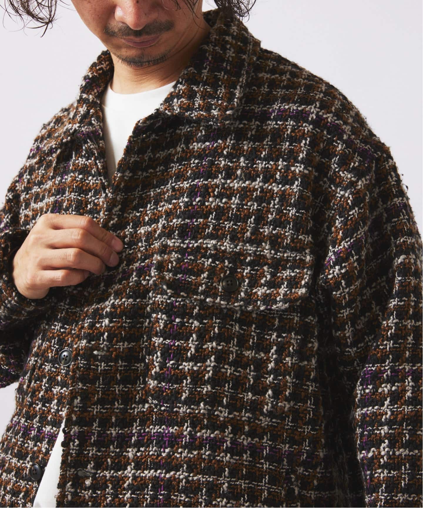 ループ ツイードチェック CPO ブルゾン（その他ブルゾン／アウター