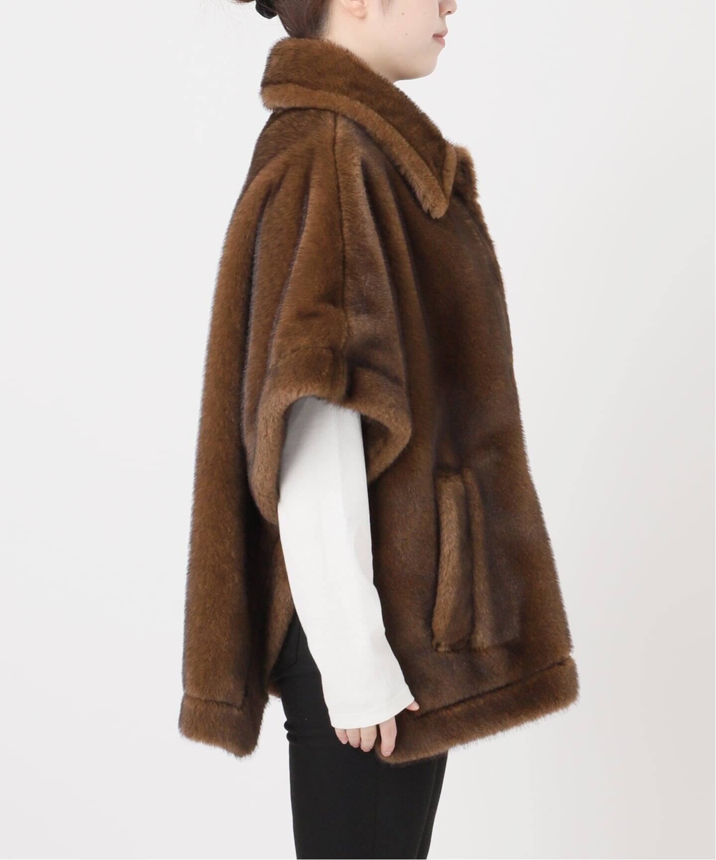 Mink Like Fur Poncho（ポンチョ・マント）｜JOURNAL STANDARD