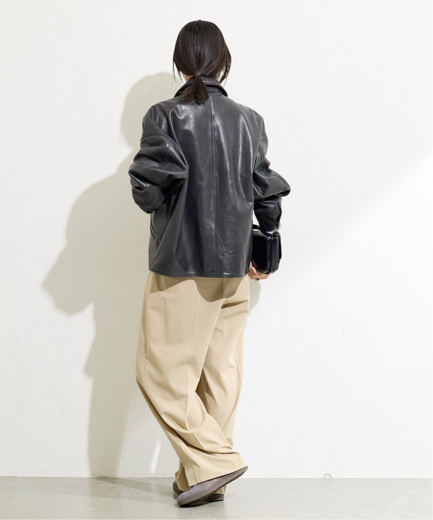 別注【Schott/ショット】LEATHER TRACKER JACKET SMU（レザー