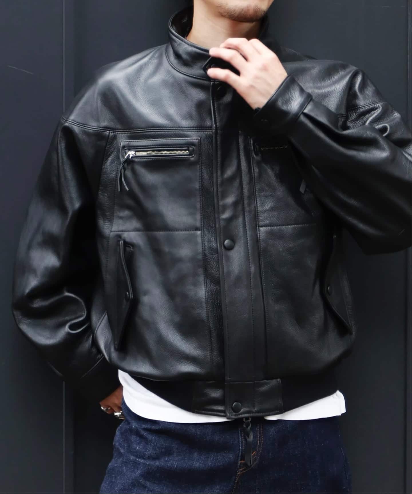 CCU / シーシーユー CAP SHOULDER JKT（レザージャケット）｜WISM
