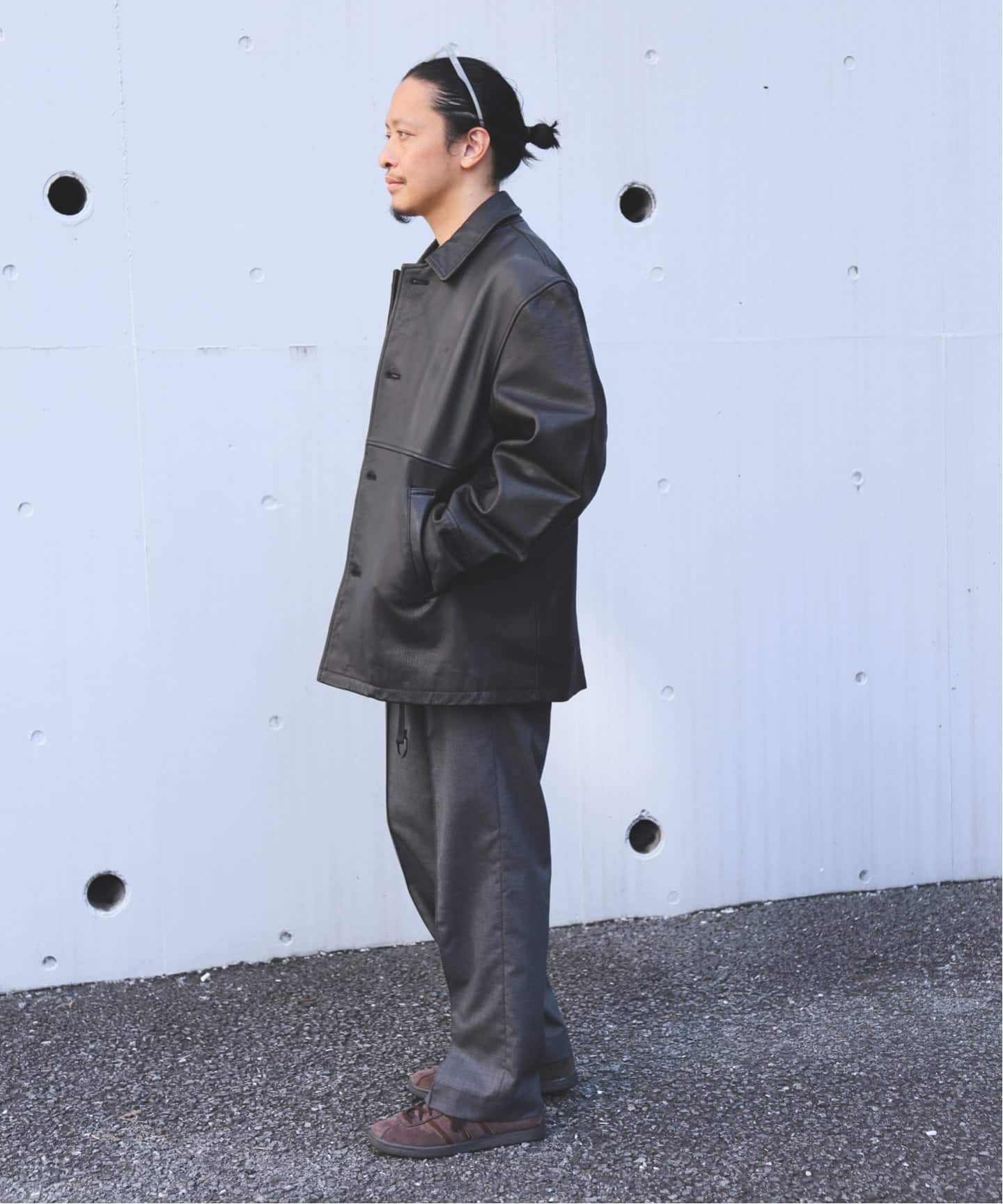 ゴートレザー ウォッシュド カーコート（レザージャケット）｜JOURNAL