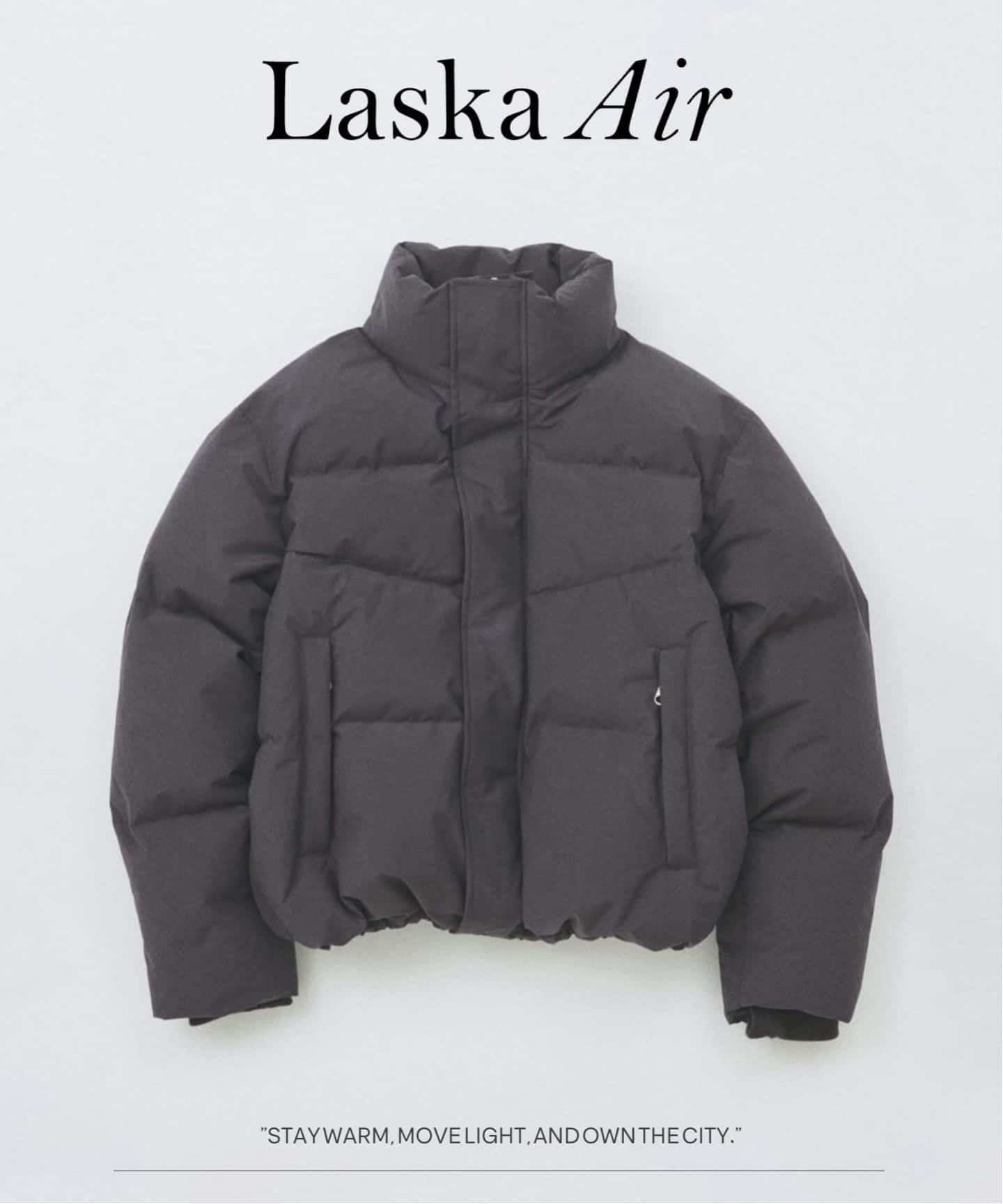 LASKA air / ラスカ エアー ショート スタンド グース ダウン（ダウン