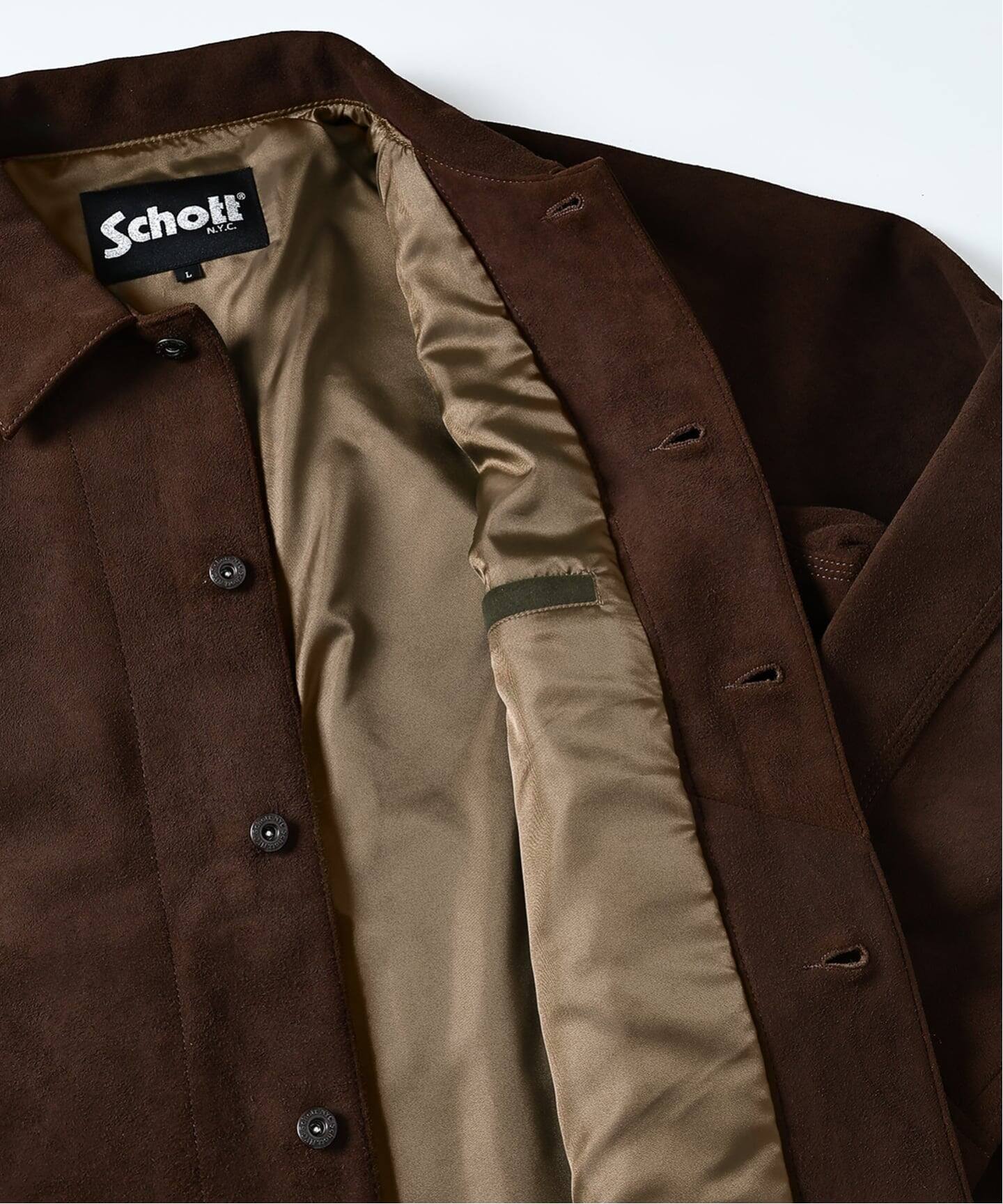 Schott / ショット 別注 スエード カバーオール（レザージャケット