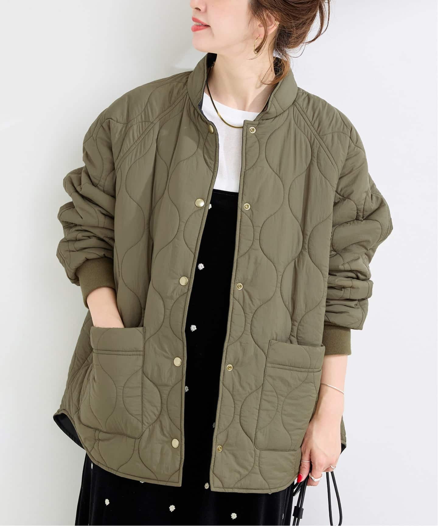 追加2》ウォッシャブル / キルティングリバーシブルブルゾン（その他