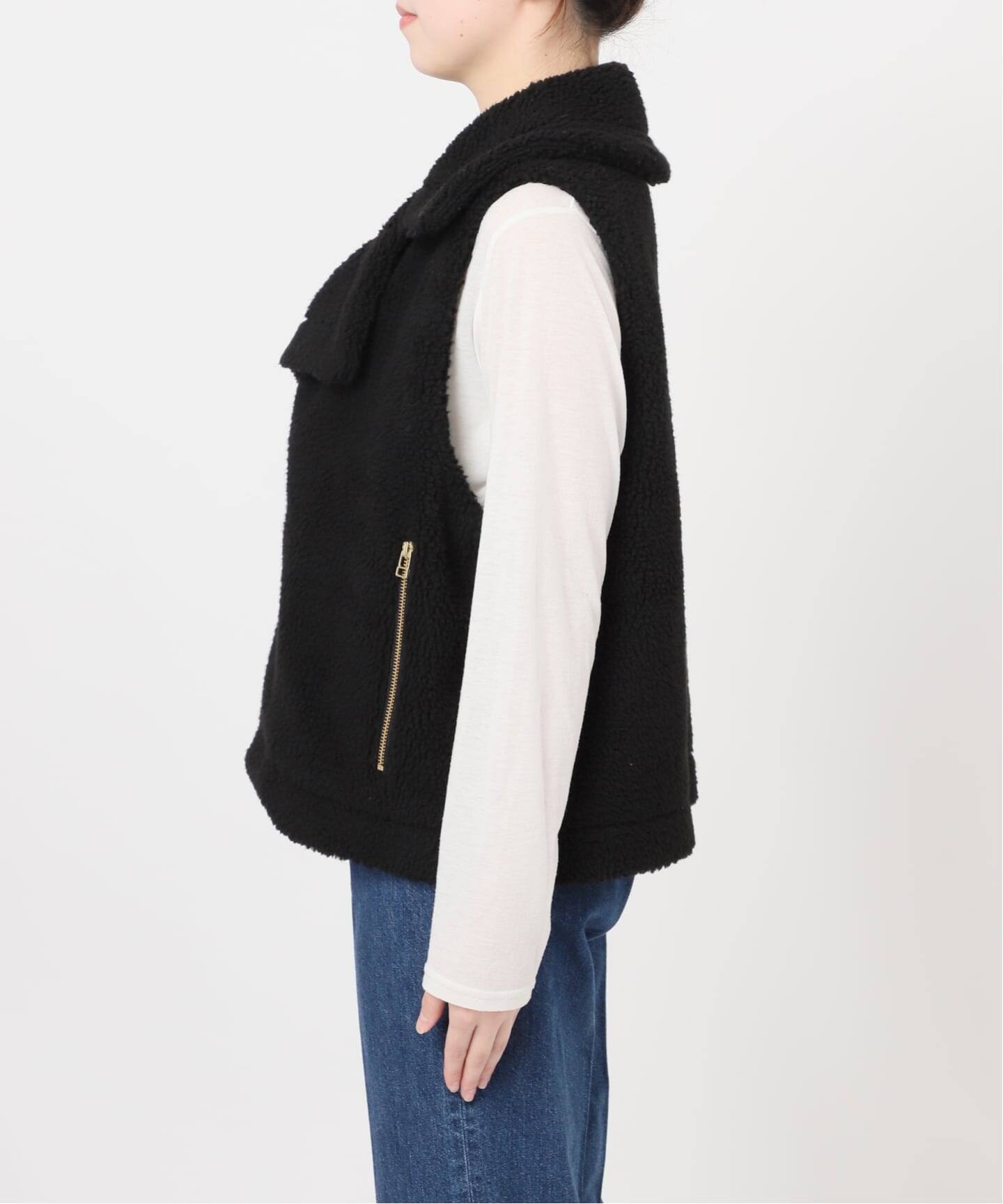 WEB＋一部店舗限定】手洗い可 / ボアライダースベスト（ベスト）｜B.C