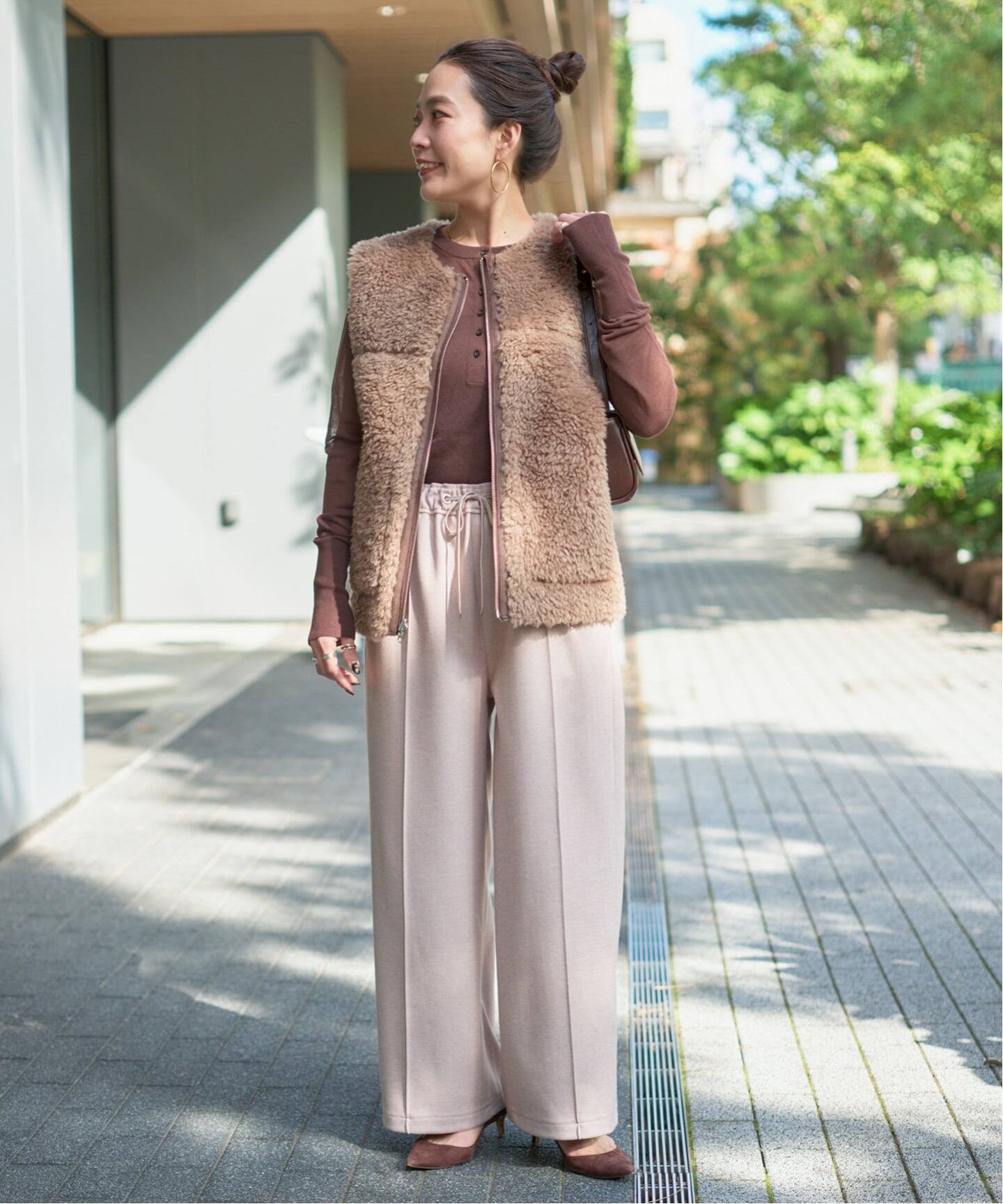 ムートンライクリバーシブルベスト2（ベスト）｜B.C STOCK（ベーセー