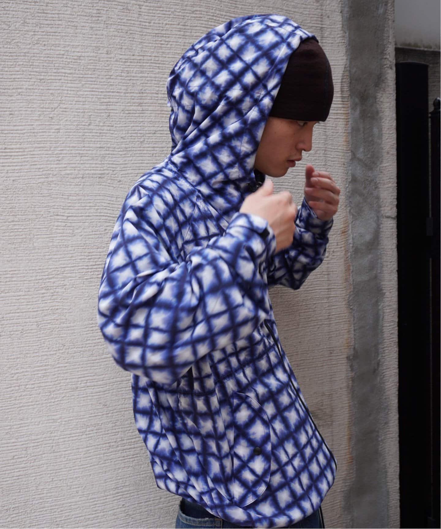 WOKE EDGE/ウォークエッジTiedye Check Parka（その他ブルゾン