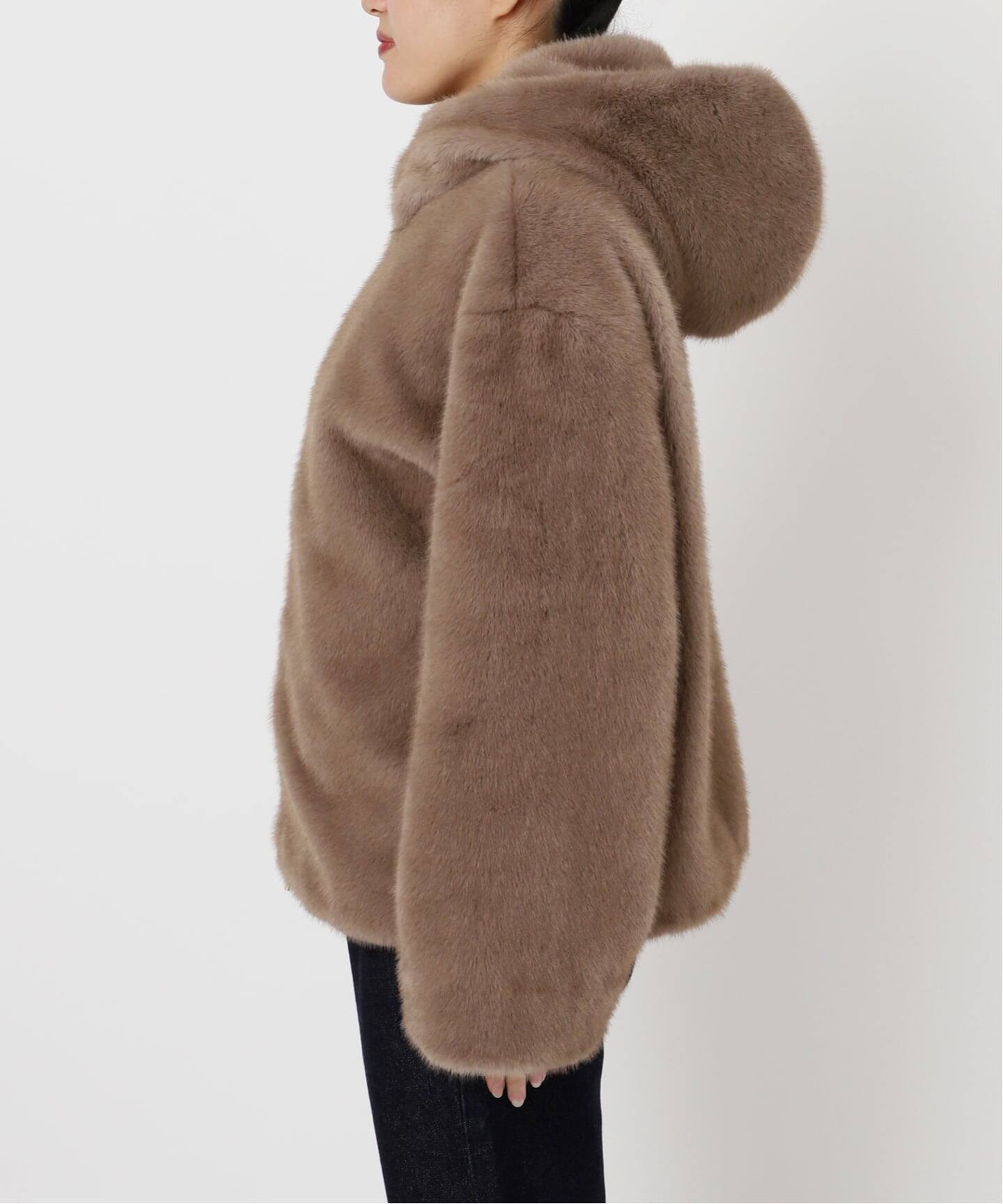 FAKEファーフードブルゾン（その他ブルゾン／アウター）｜SLOBE IENA