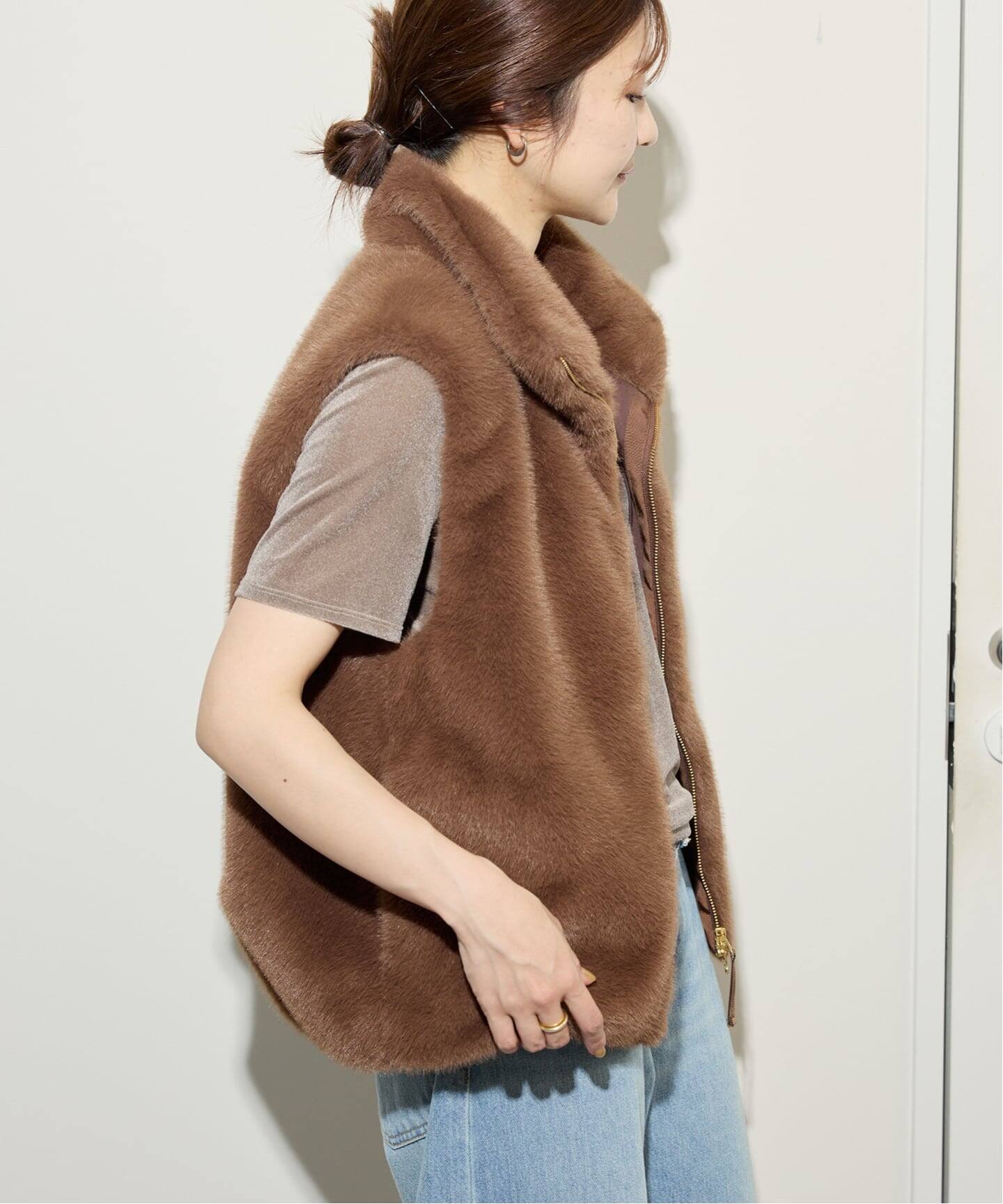 ミンクエコファーベスト（ベスト）｜SLOBE IENA（スローブ イエナ）の