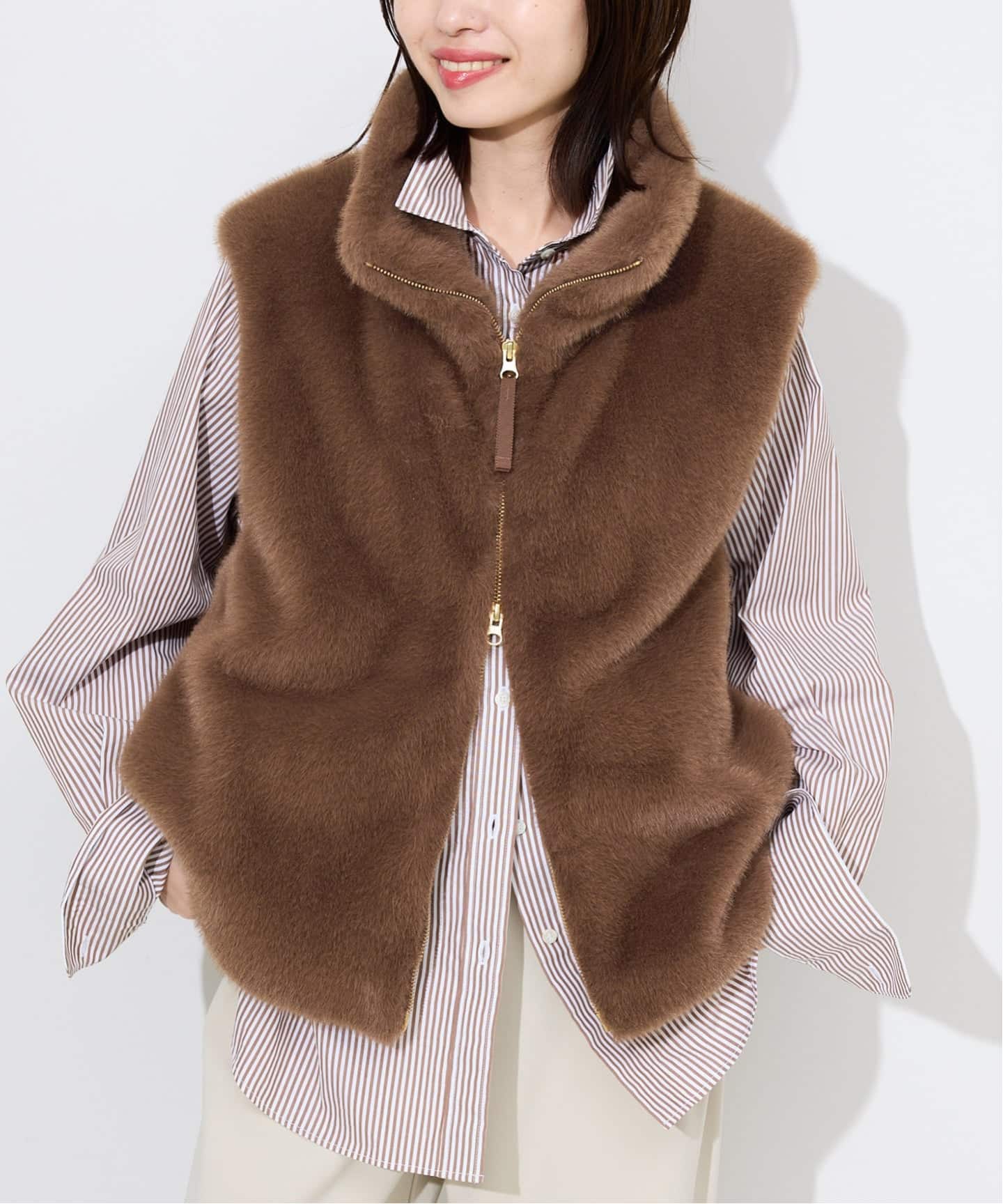 ミンクエコファーベスト（ベスト）｜SLOBE IENA（スローブ イエナ）の