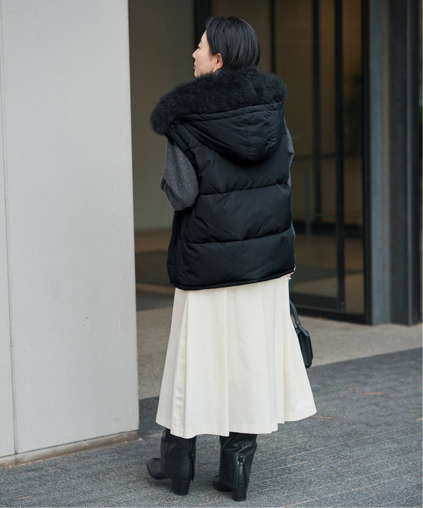 YVES SALOMON イヴ サロモン ダウンベスト 25WAG00565DOTM/VEST