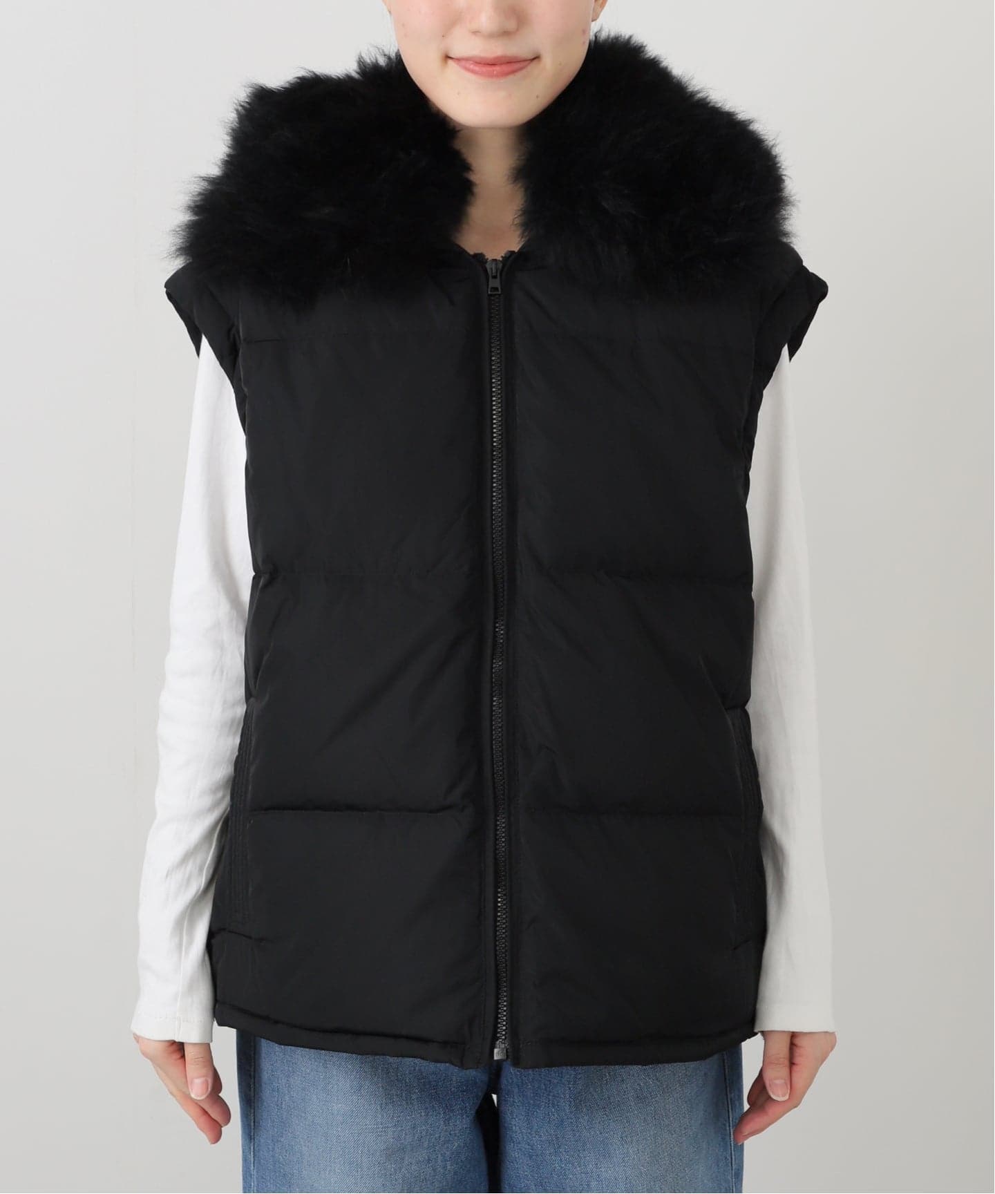 YVES SALOMON イヴ サロモン ダウンベスト 25WAG00565DOTM/VEST