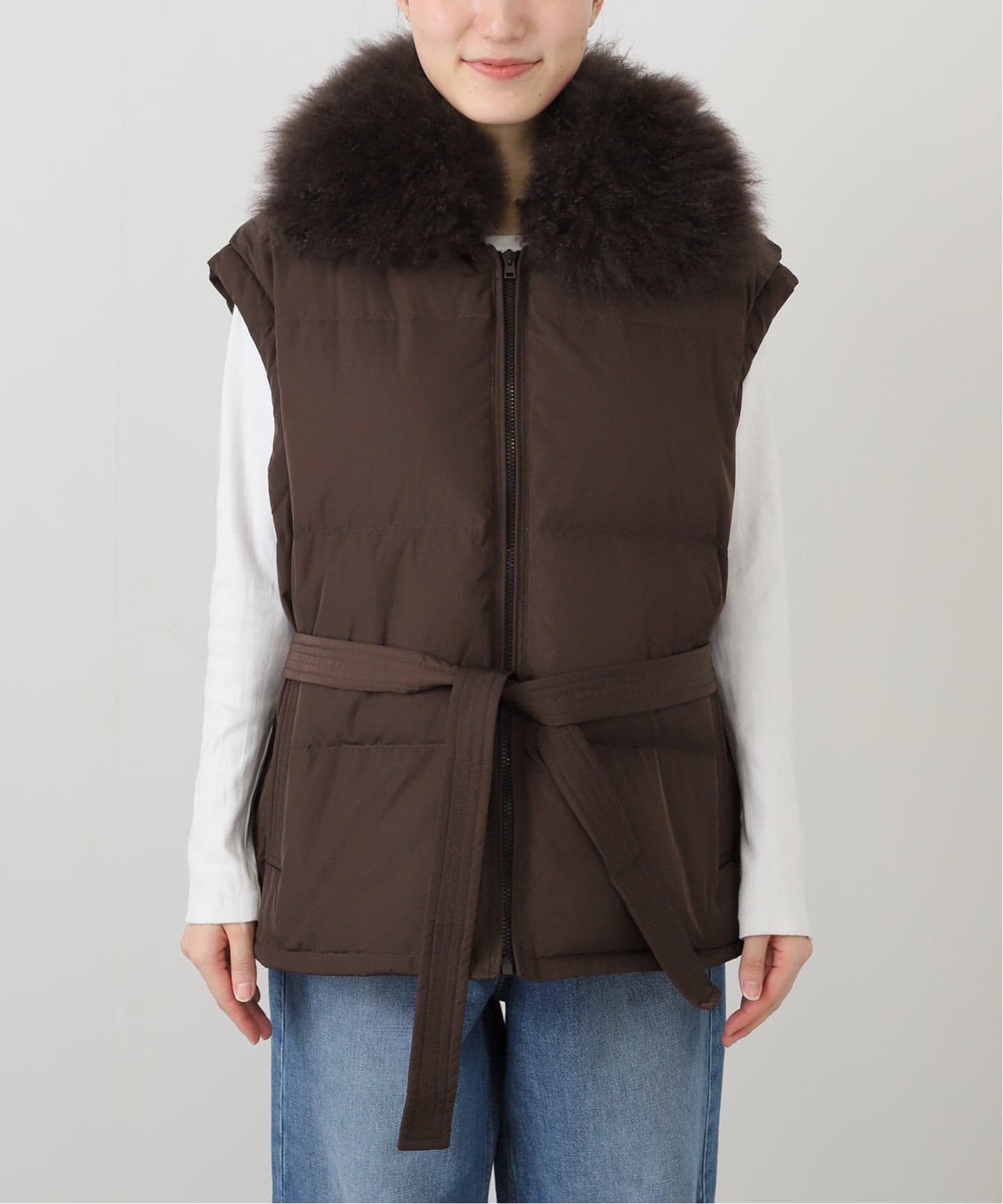 YVES SALOMON イヴ サロモン ダウンベスト 25WAG00565DOTM/VEST