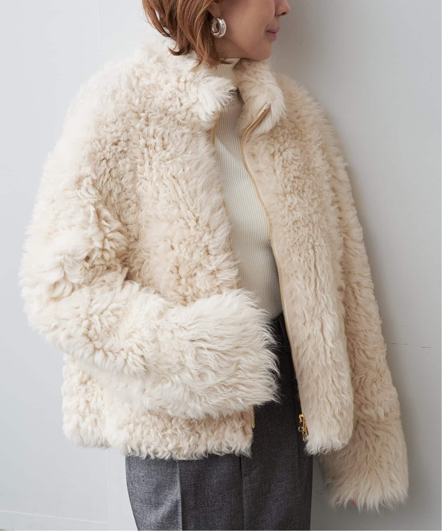 LISA CONTE リサコンテ Mouton ジャケット LC2583/T/V（ムートンコート