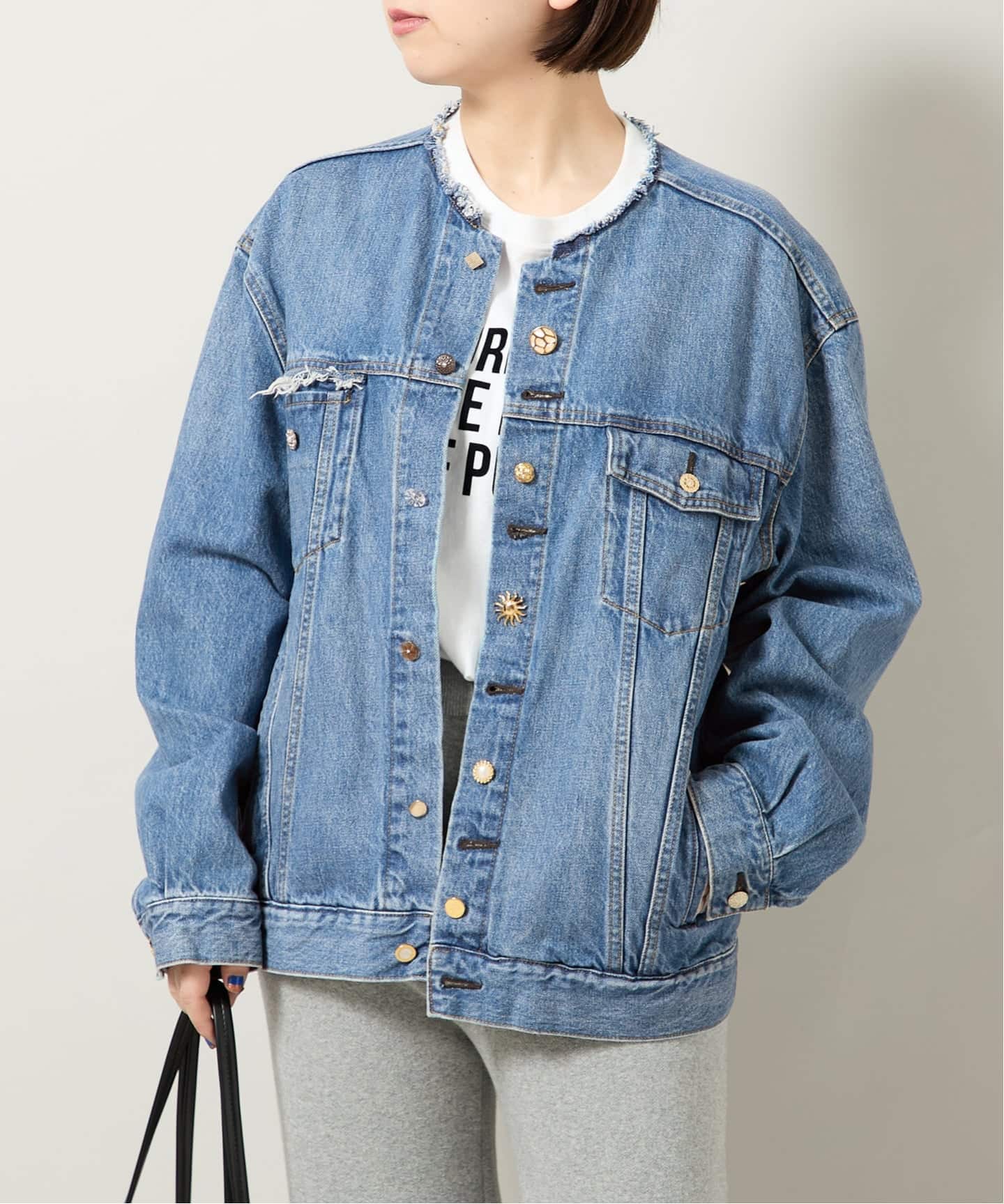 チェンジボタンデニムジャケット（デニムジャケット）｜Bonum（ボナム