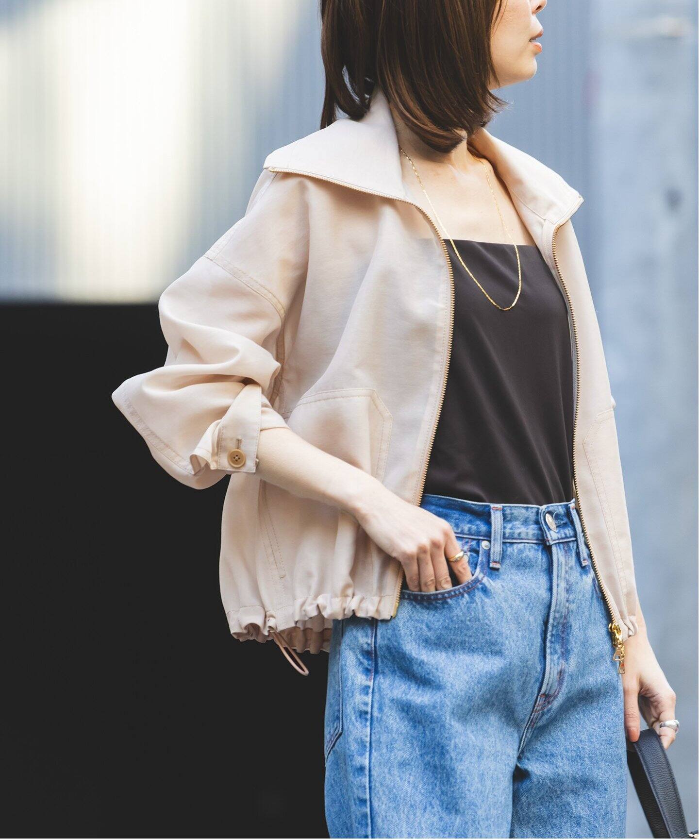 ミルキーシアースタンドカラーパーカーブルゾン（その他ブルゾン