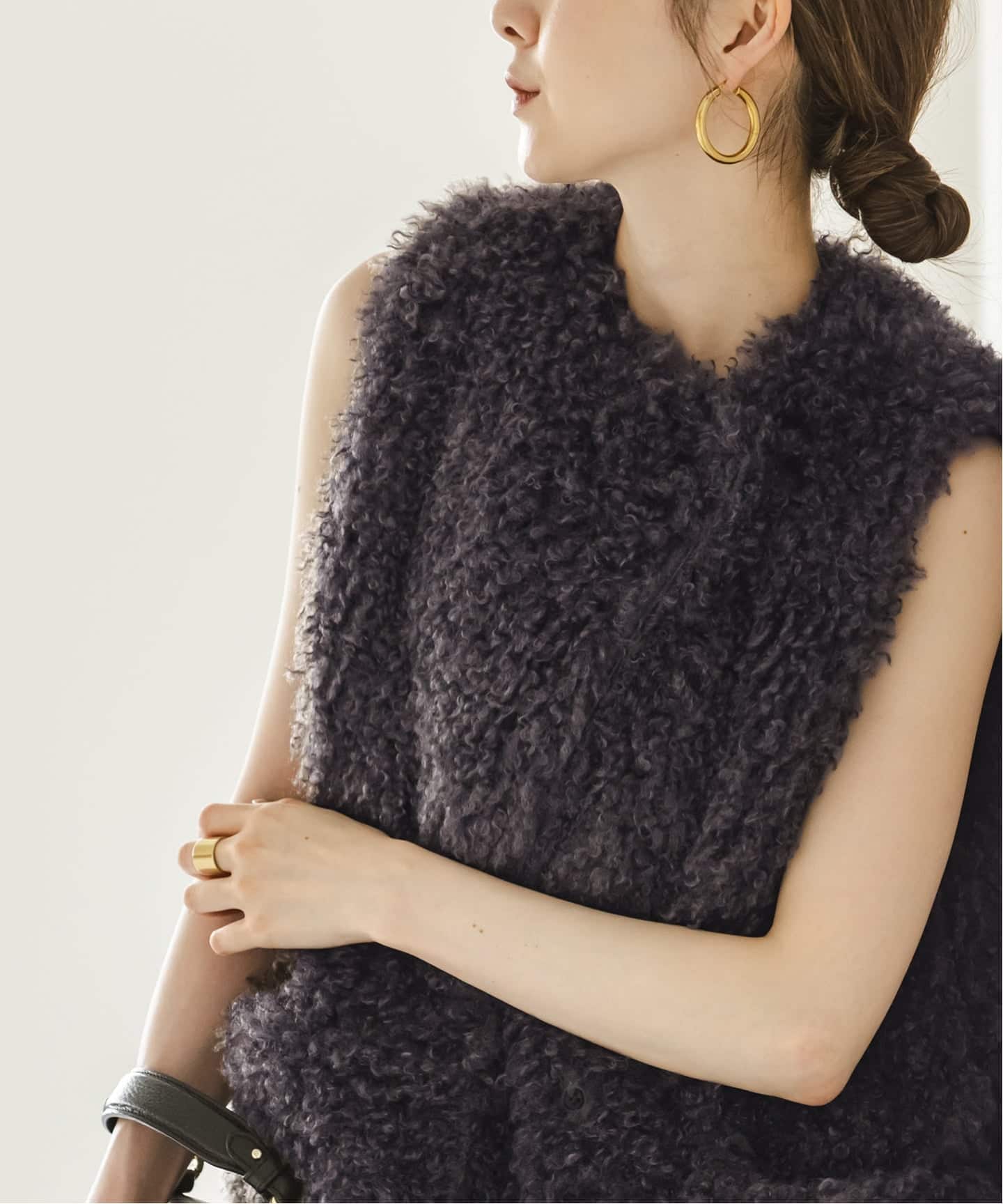 追加》エコファーロングベスト（ベスト）｜NOBLE（ノーブル）の通販