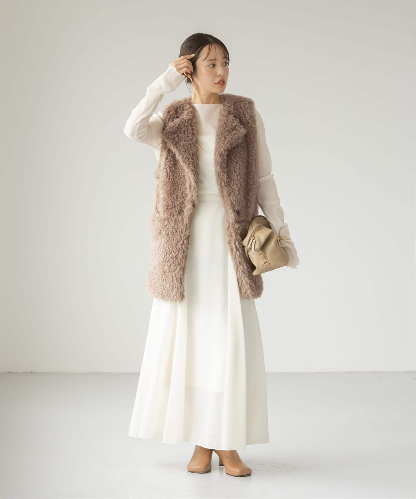 追加》エコファーロングベスト（ベスト）｜NOBLE（ノーブル）の通販