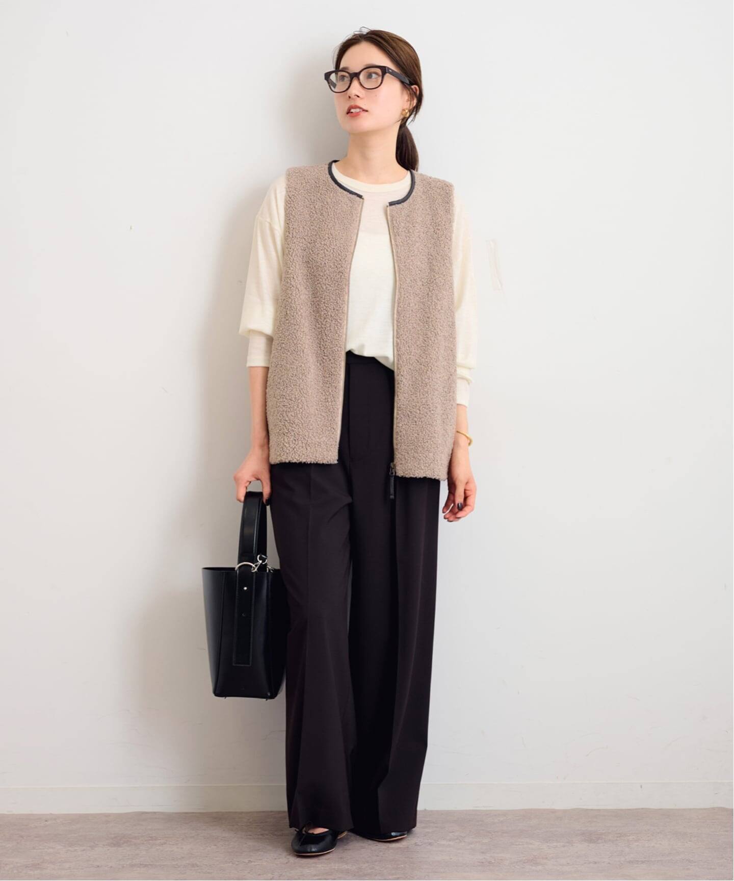 ≪追加 / 手洗い可能≫ボアベスト（ベスト）｜FRAMeWORK（フレーム