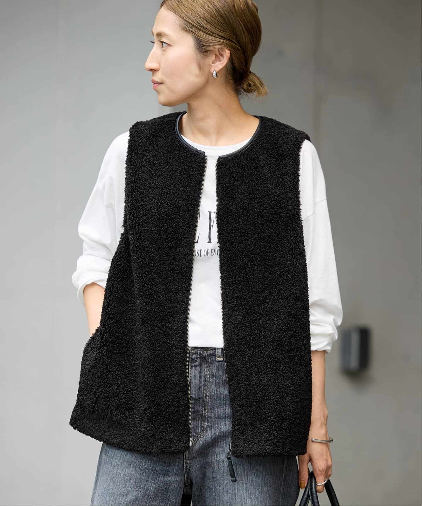 ≪追加 / 手洗い可能≫ボアベスト（ベスト）｜FRAMeWORK（フレーム