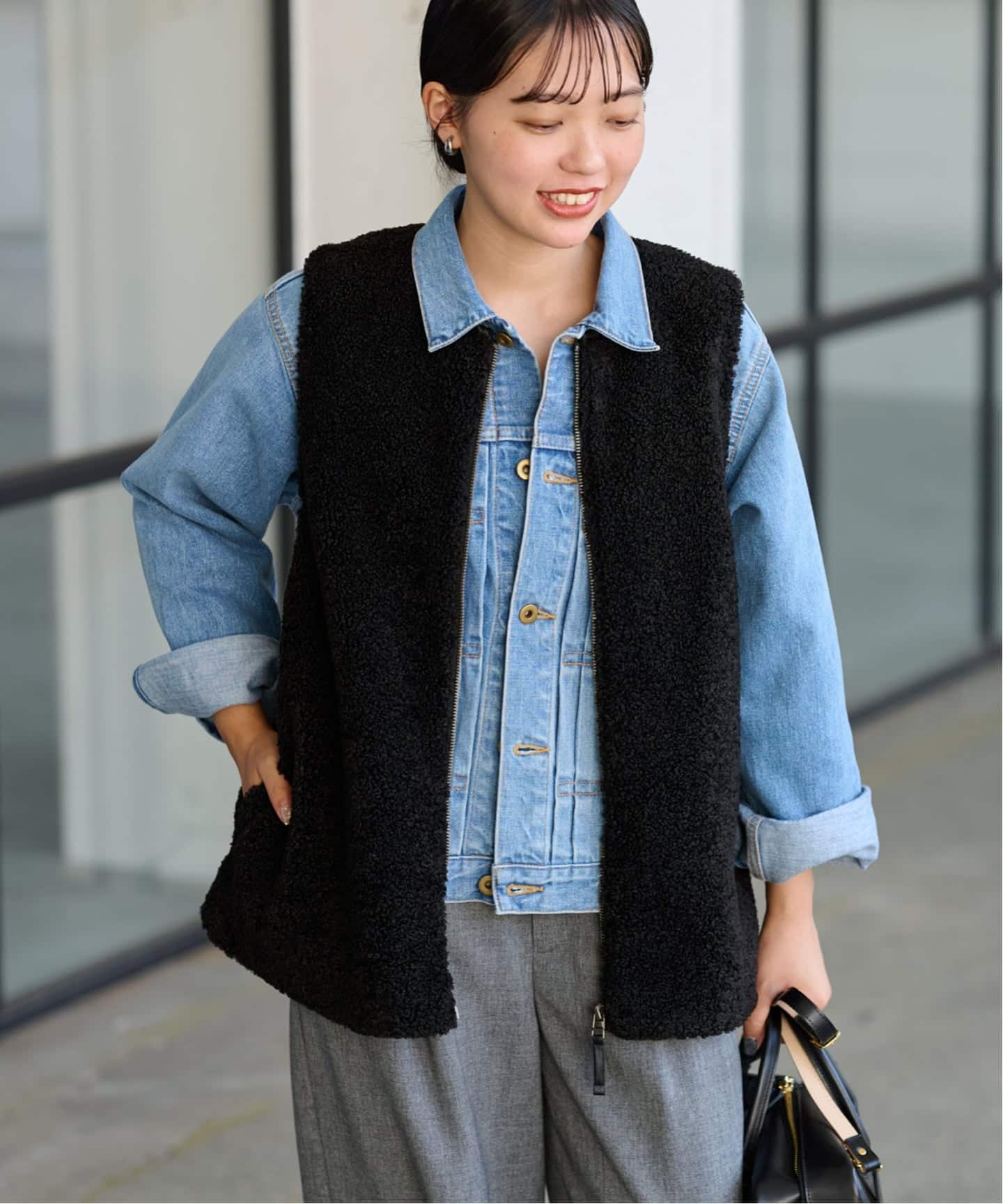 ≪追加 / 手洗い可能≫ボアベスト 2（ベスト）｜FRAMeWORK（フレーム