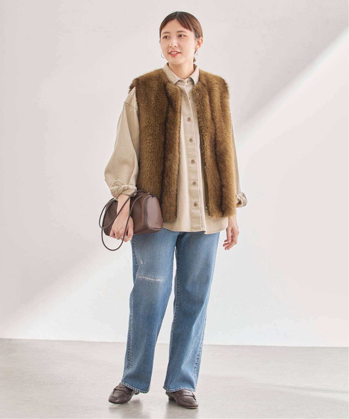 フェイクファーベスト（ベスト）｜FRAMeWORK（フレームワーク）の通販