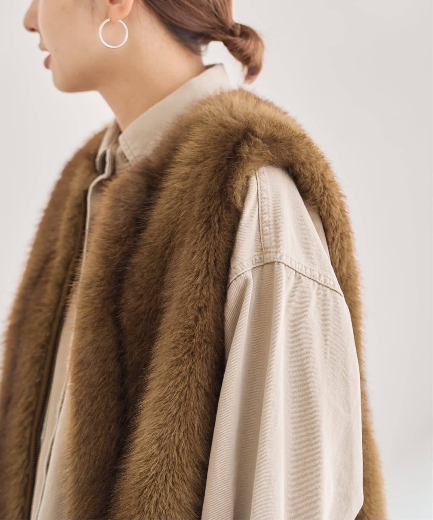 フェイクファーベスト（ベスト）｜FRAMeWORK（フレームワーク）の通販