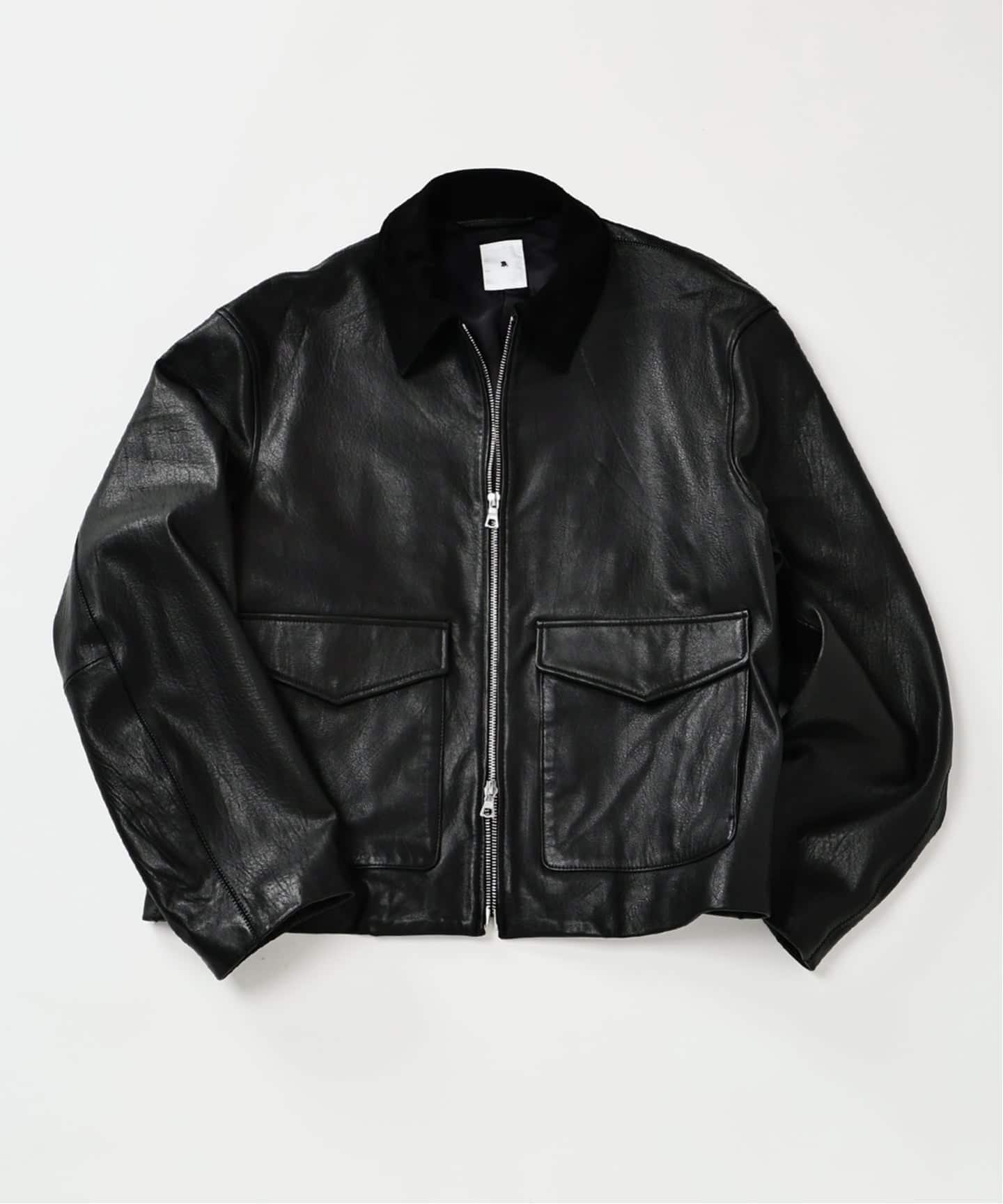 LA BOUCLE (ラブークル) LAMB LEATHER FLIGHT ジャケット（レザー