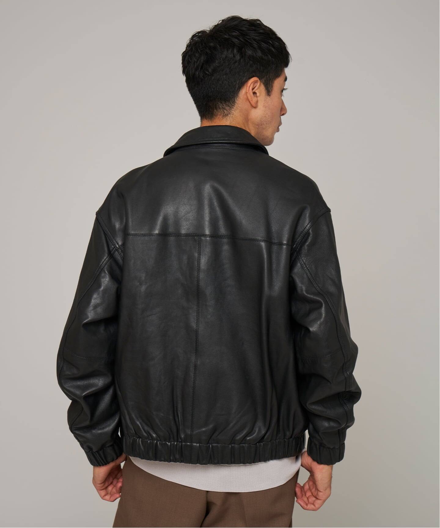 A2 レザーショートブルゾン（レザージャケット）｜EDIFICE
