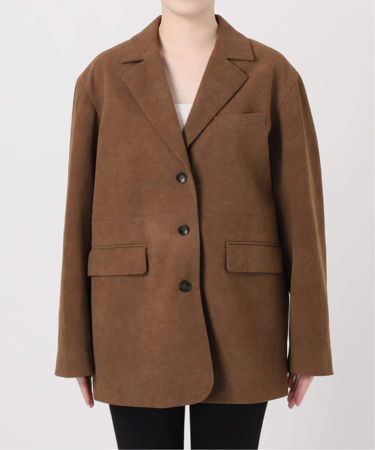 フェイクレザー/フェイクスエードジャケット（レザージャケット