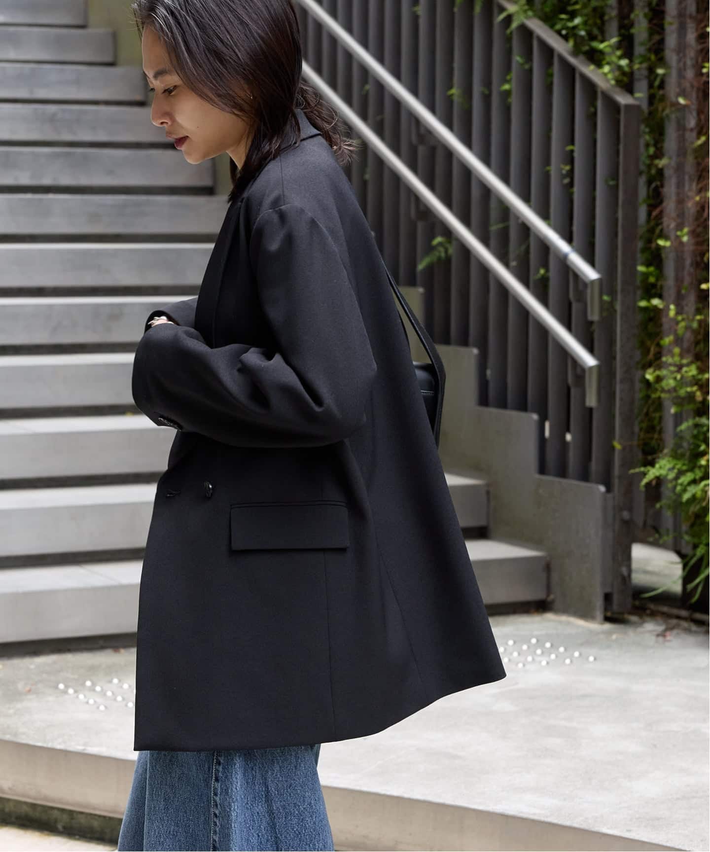 追加2》ウールライクストレッチジャケット（テーラードジャケット