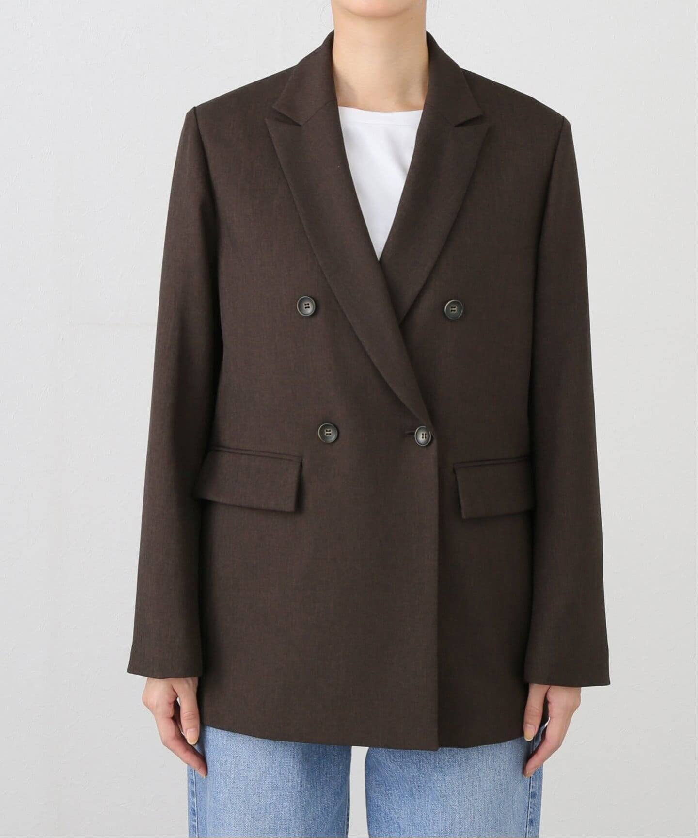 追加3》ウールライクストレッチジャケット（テーラードジャケット