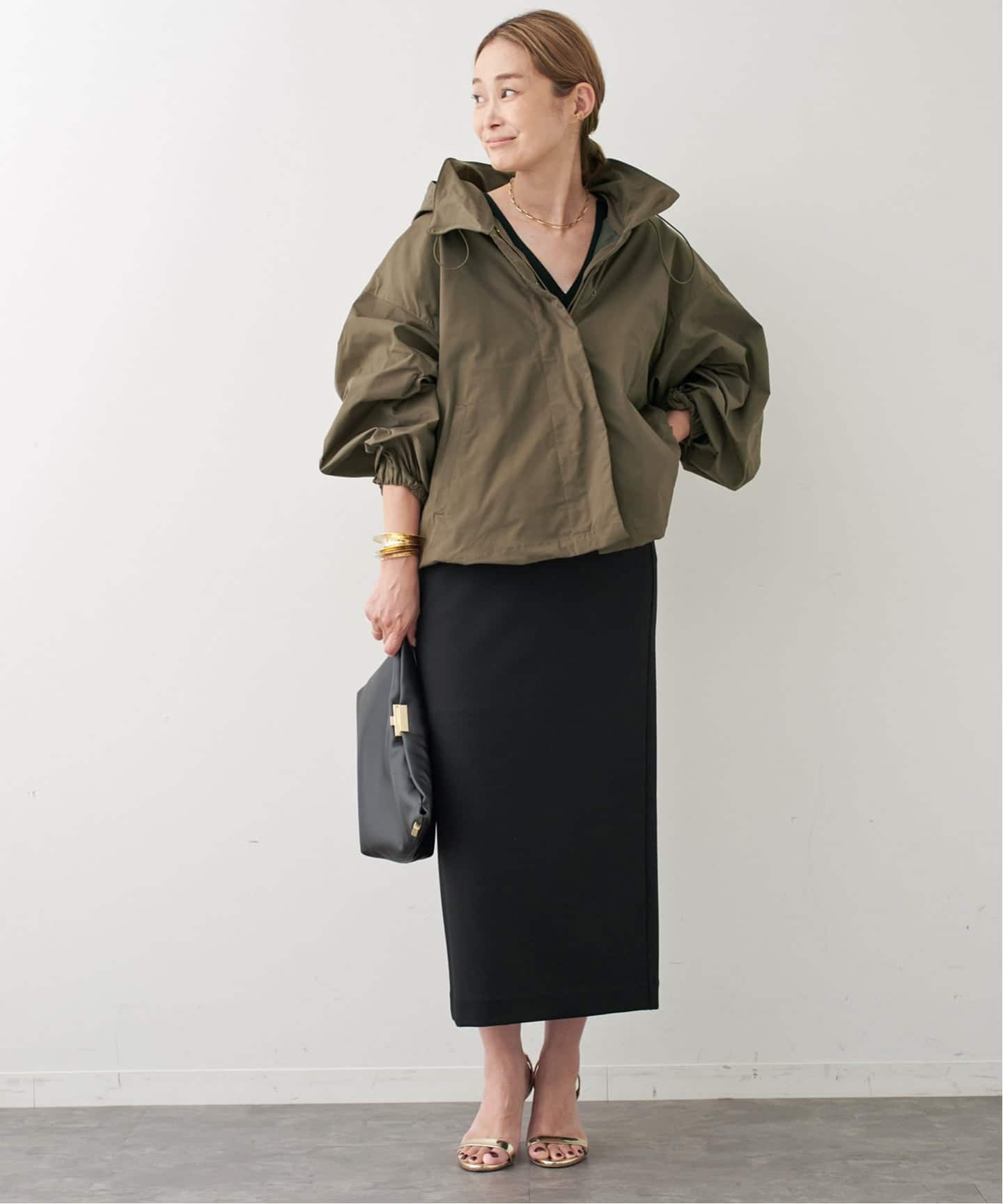 WASHED STAND ZIP ブルゾン（その他ブルゾン／アウター）｜Deuxieme