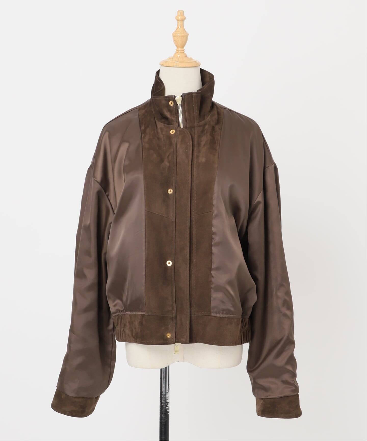 Suede Cropped ブルゾン（レザージャケット）｜Deuxieme Classe