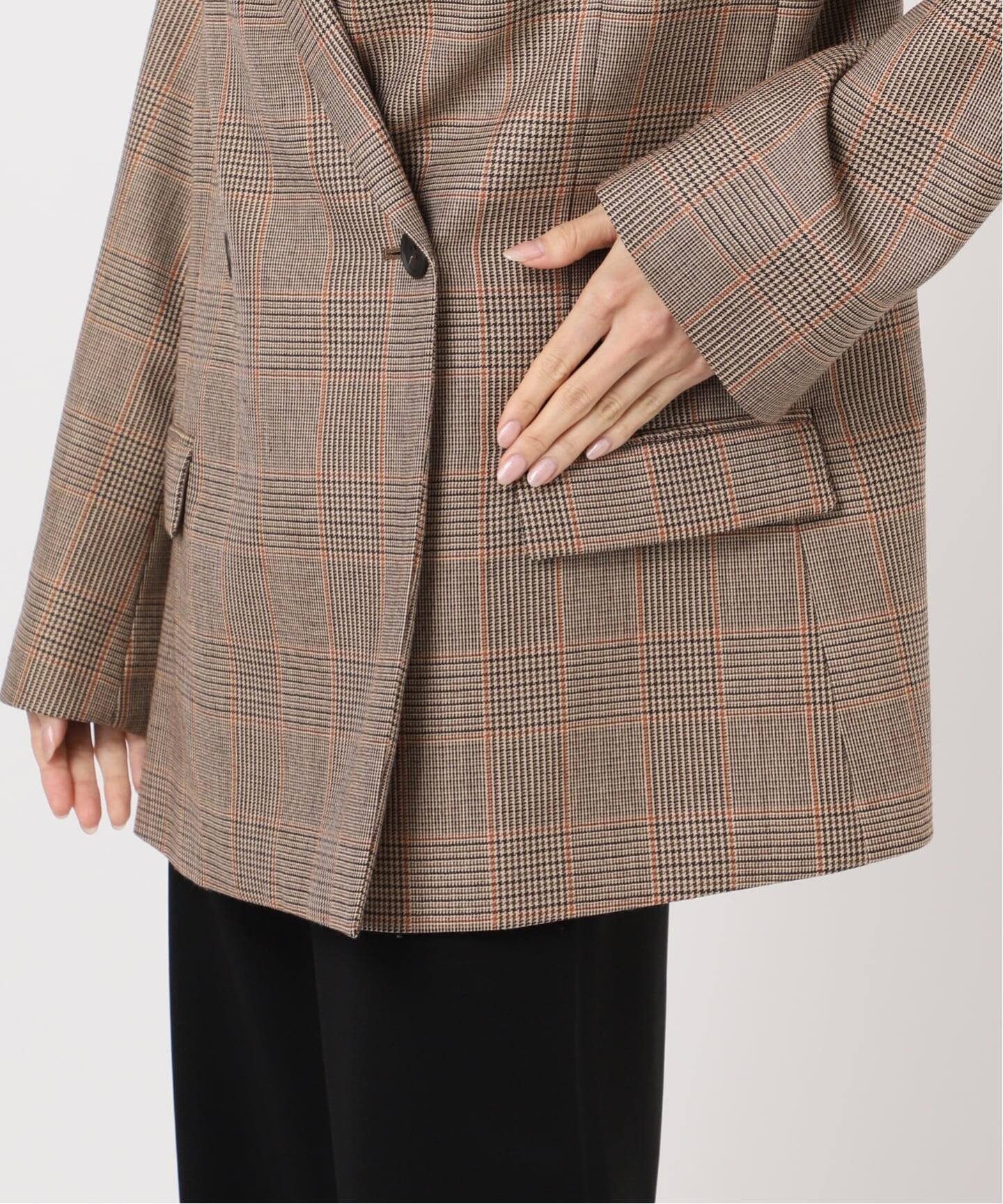 Essential ジャケット(CHECK)（テーラードジャケット）｜Deuxieme