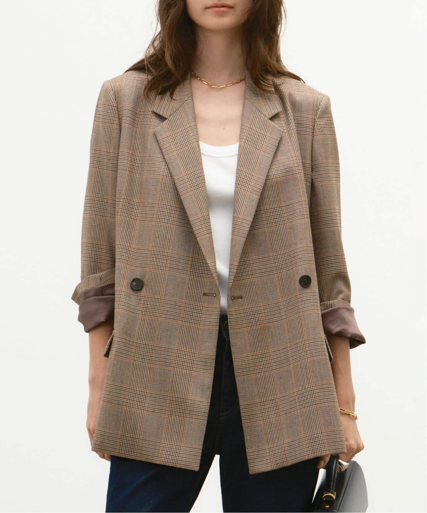 Essential ジャケット(CHECK)（テーラードジャケット）｜Deuxieme