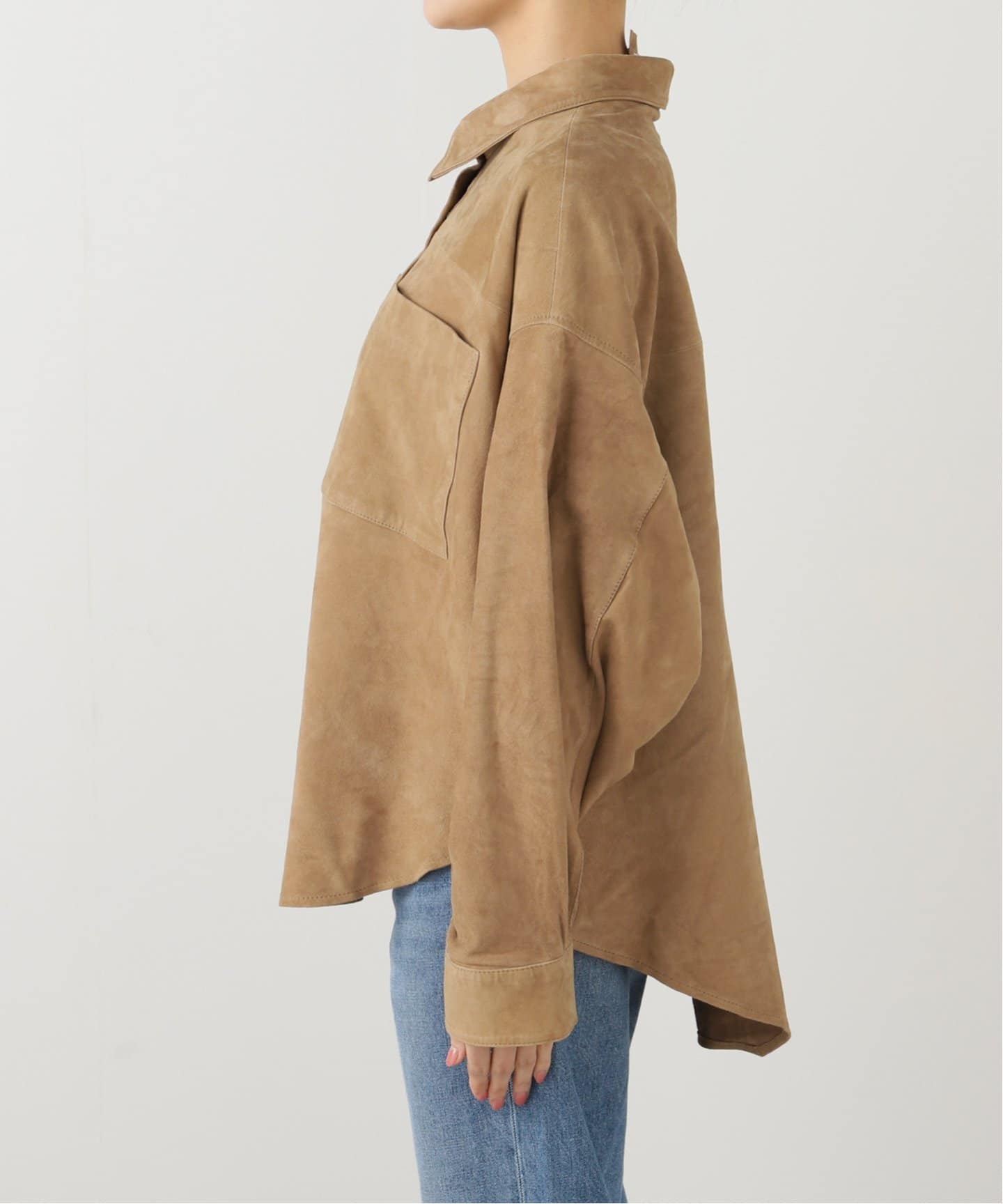 OneTeaSpoon/ワンティースプーン】SUEDE DARIA シャツジャケット