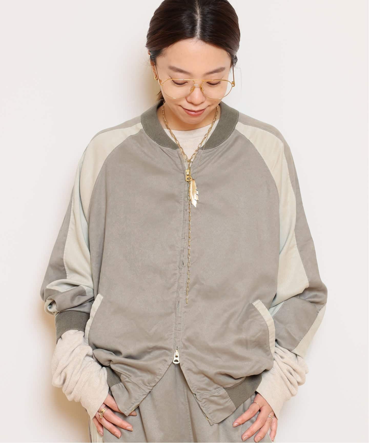 REMI RELIEF/レミレリーフ】SUEDE LIKE ZIP ジャケット（その他