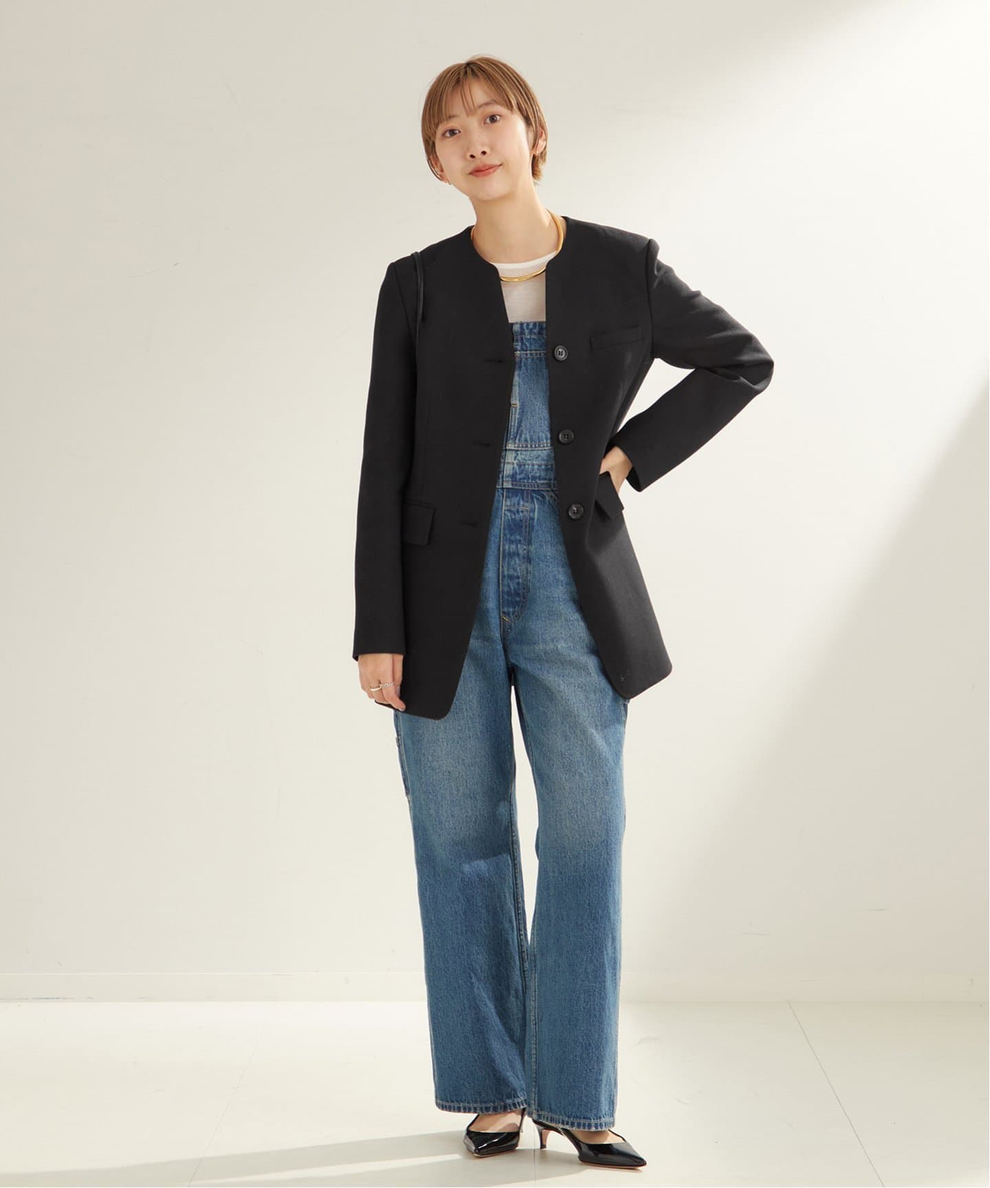 R'IAM シェイプノーカラージャケット（ノーカラージャケット）｜Plage