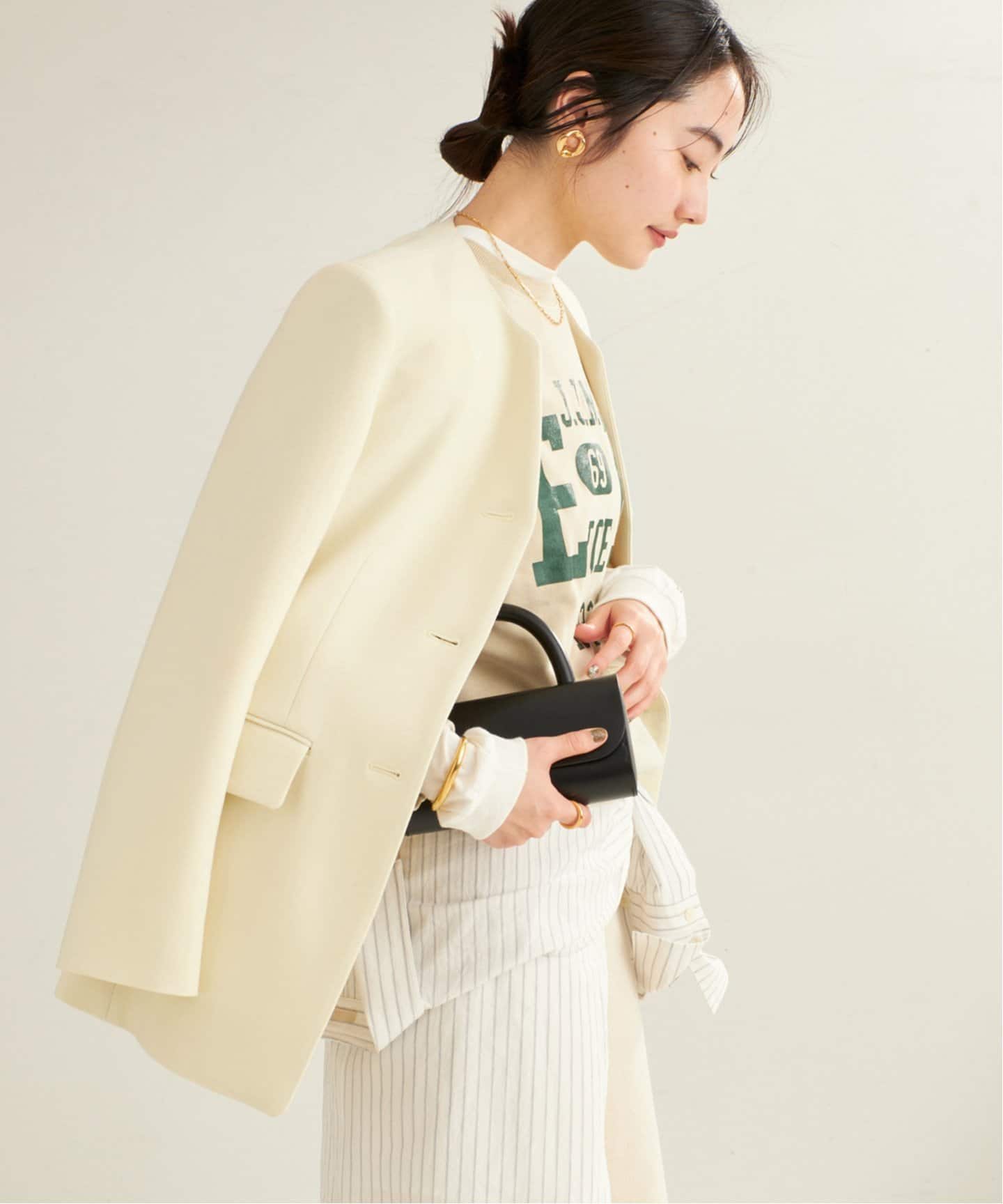 R'IAM シェイプノーカラージャケット（ノーカラージャケット）｜Plage