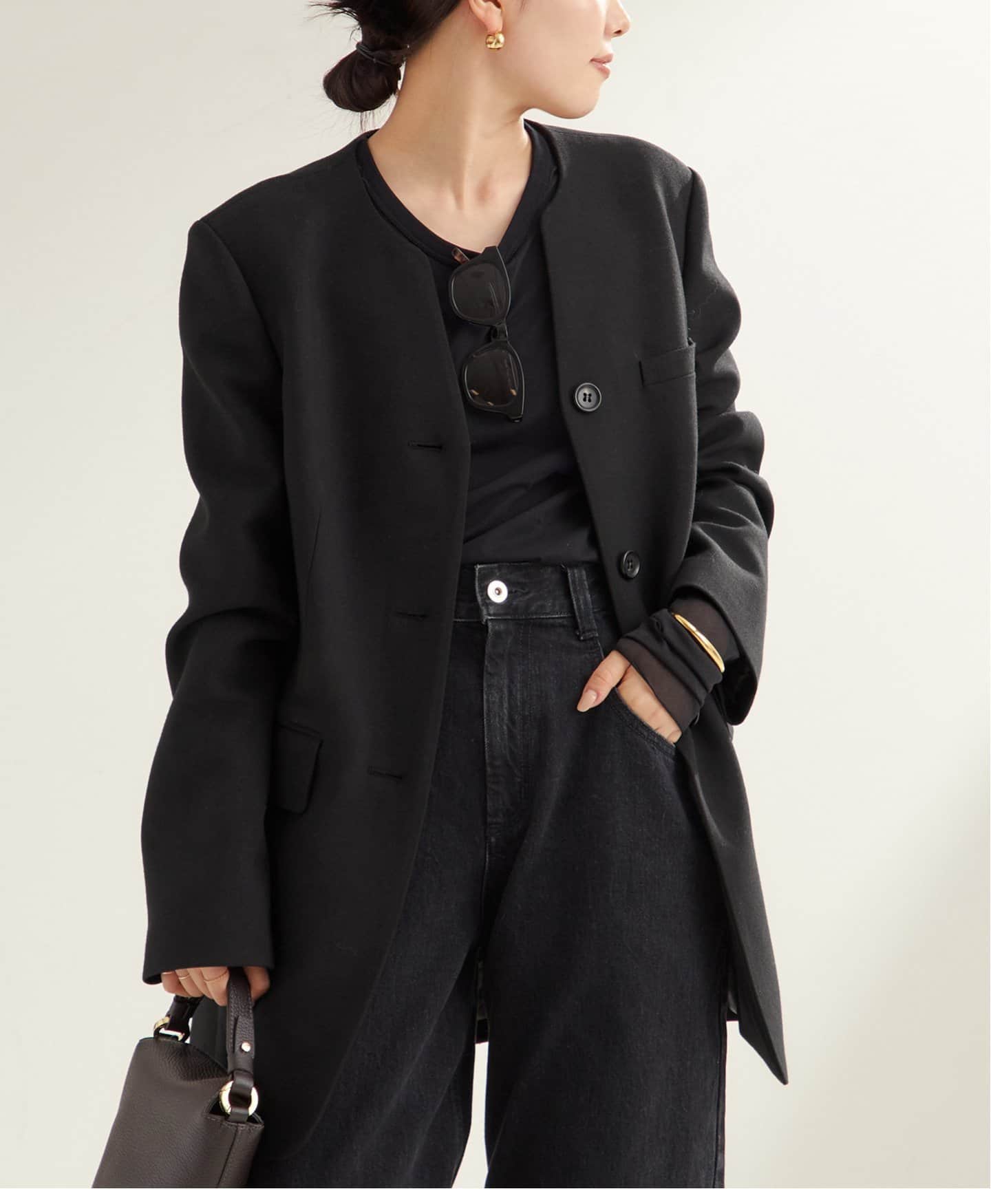 R'IAM シェイプノーカラージャケット（ノーカラージャケット）｜Plage