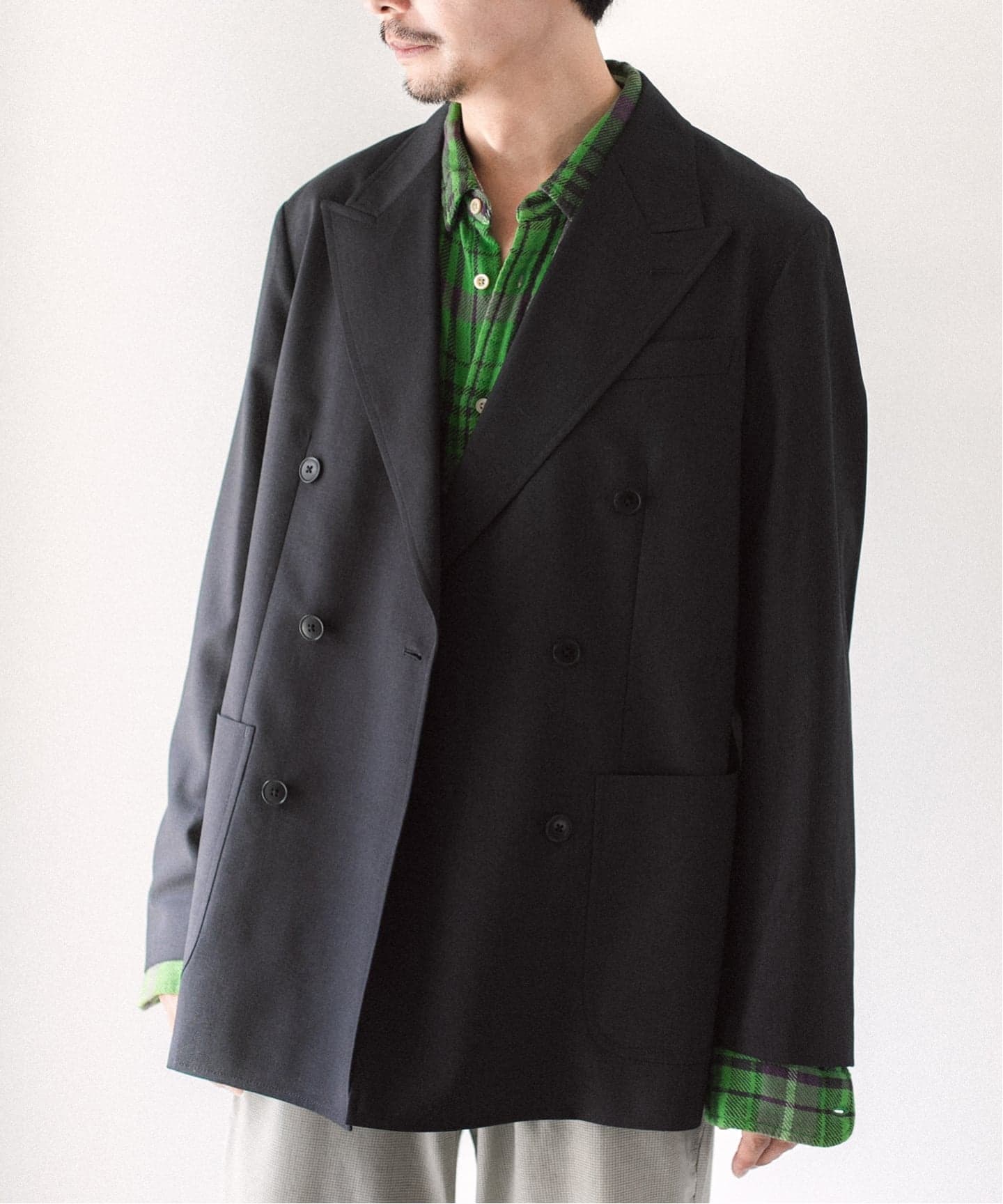 LE / エルイー】 WOOL DOUBLEJK（テーラードジャケット）｜L'ECHOPPE