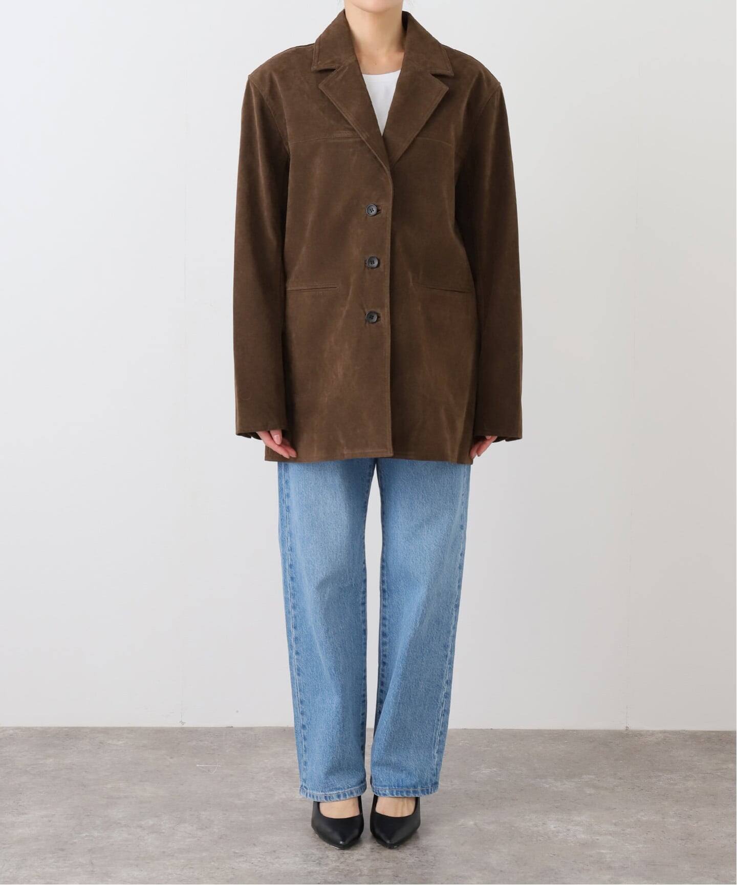 anuke Eco Suede Jacket（テーラードジャケット）｜BOICE FROM